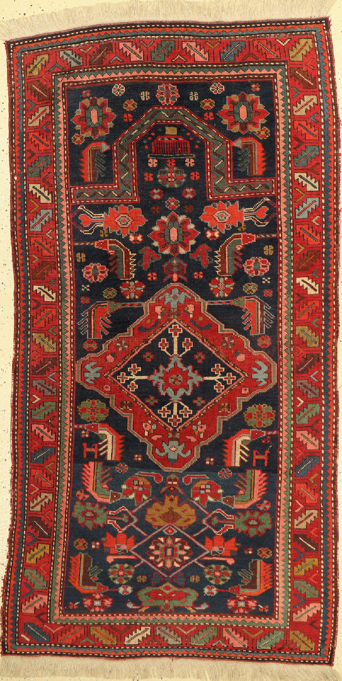 Karabagh prayer rug, Caucasus, around 1900, wool on (1 of 1)