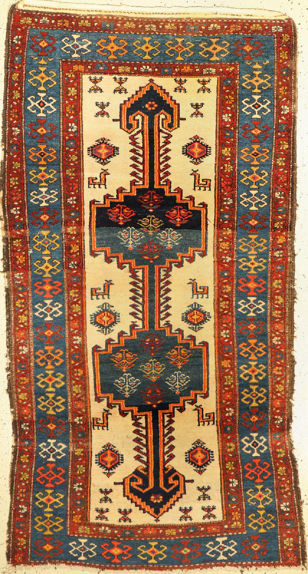 Antique Hamadan, Persia, around 1920, wool on cotton (1 of 1)