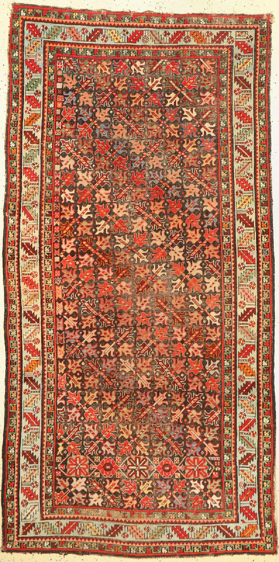 Antique Karabagh, Caucasus, 19th century, woolon wool (1 of 1)