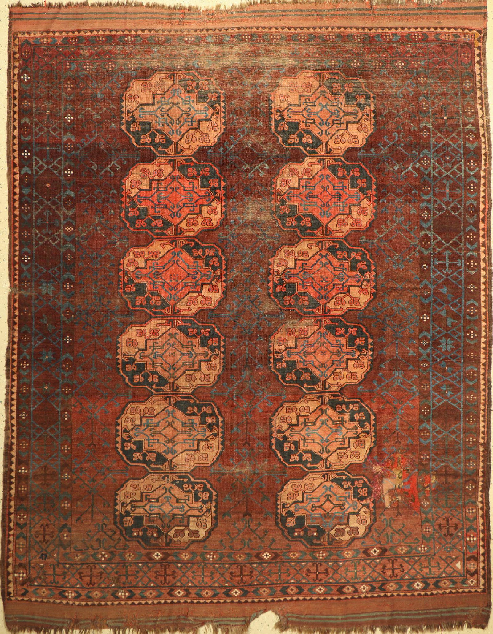 Ersari main carpet, Afghanistan, 19th century wool on (1 of 1)
