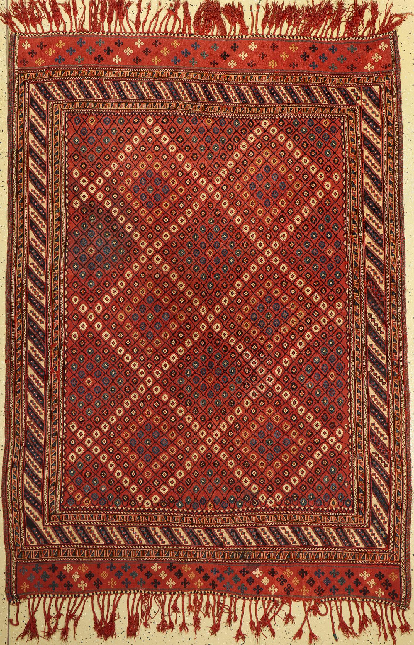 Old cicim, Turkey, around 1950, wool on wool, approx. 202: Old cicim, Turkey, around 1950, wool on wool, approx. 202 x 147 cm, condition:(good condition) slightly discolored. Antique, old and decorative collector Orientalrugs, Carpets, Textiles and Flatweaves