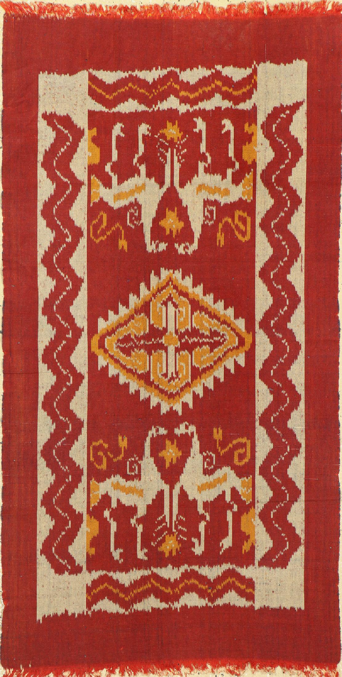 Ikat old, Indonesia, around 1940/1950, cotton,approx. 115: Ikat old, Indonesia, around 1940/1950, cotton,approx. 115 x 60 cm, condition:(good condition). Antique, old and decorative collector Orientalrugs, Carpets, Textiles and Flatweaves