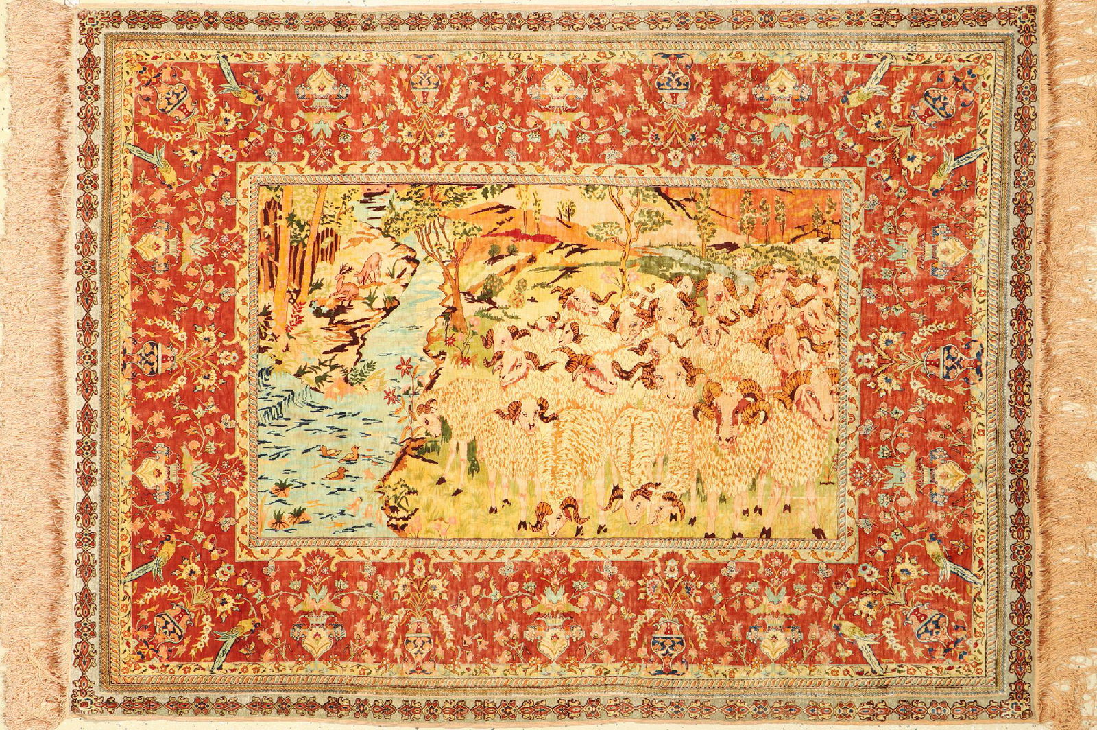 Hereke silk fine, Turkey, signed(Ali Oglu), approx. 60 (1 of 1)