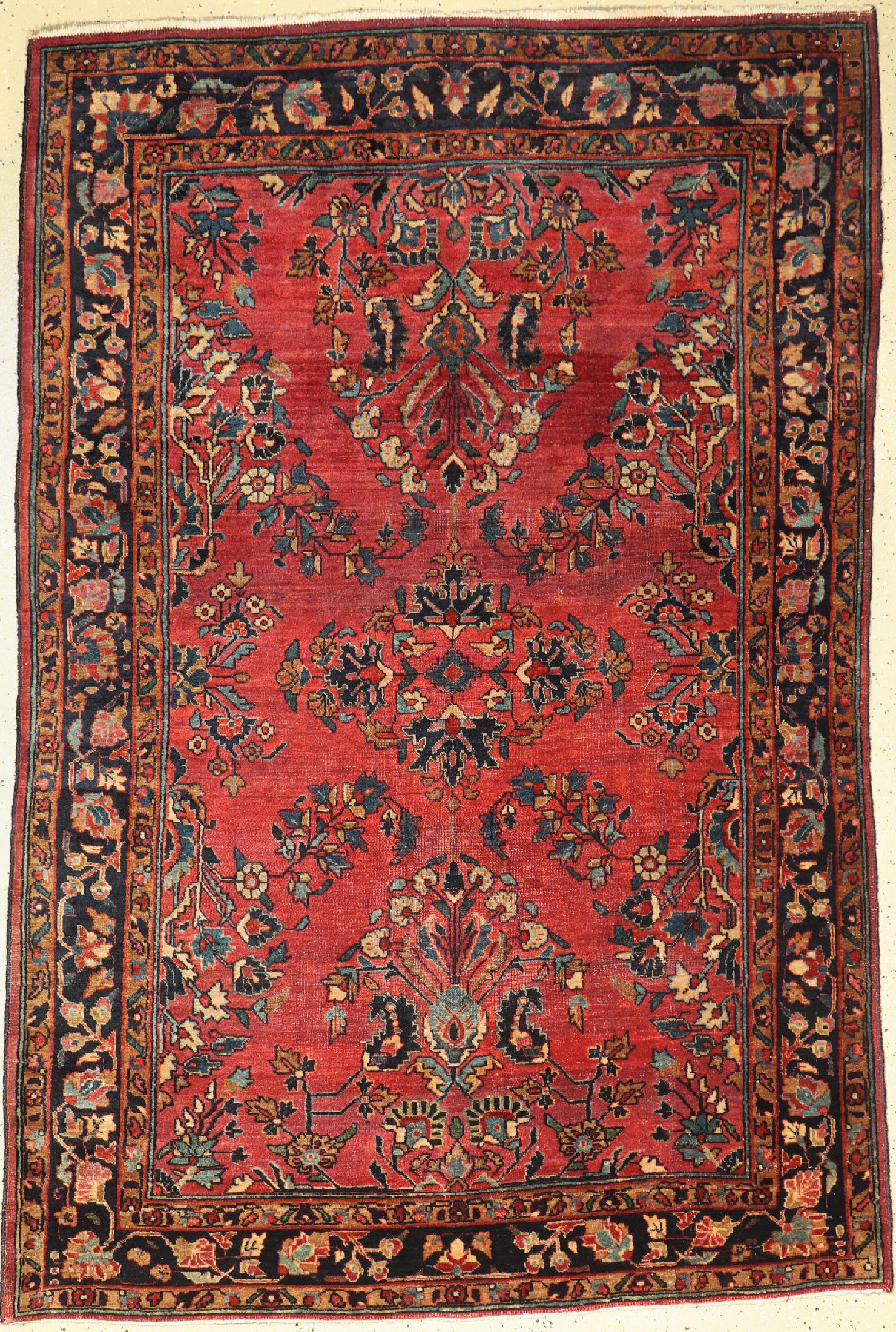 Saruk, Persia, around 1900, wool on cotton, approx. 207 (1 of 1)