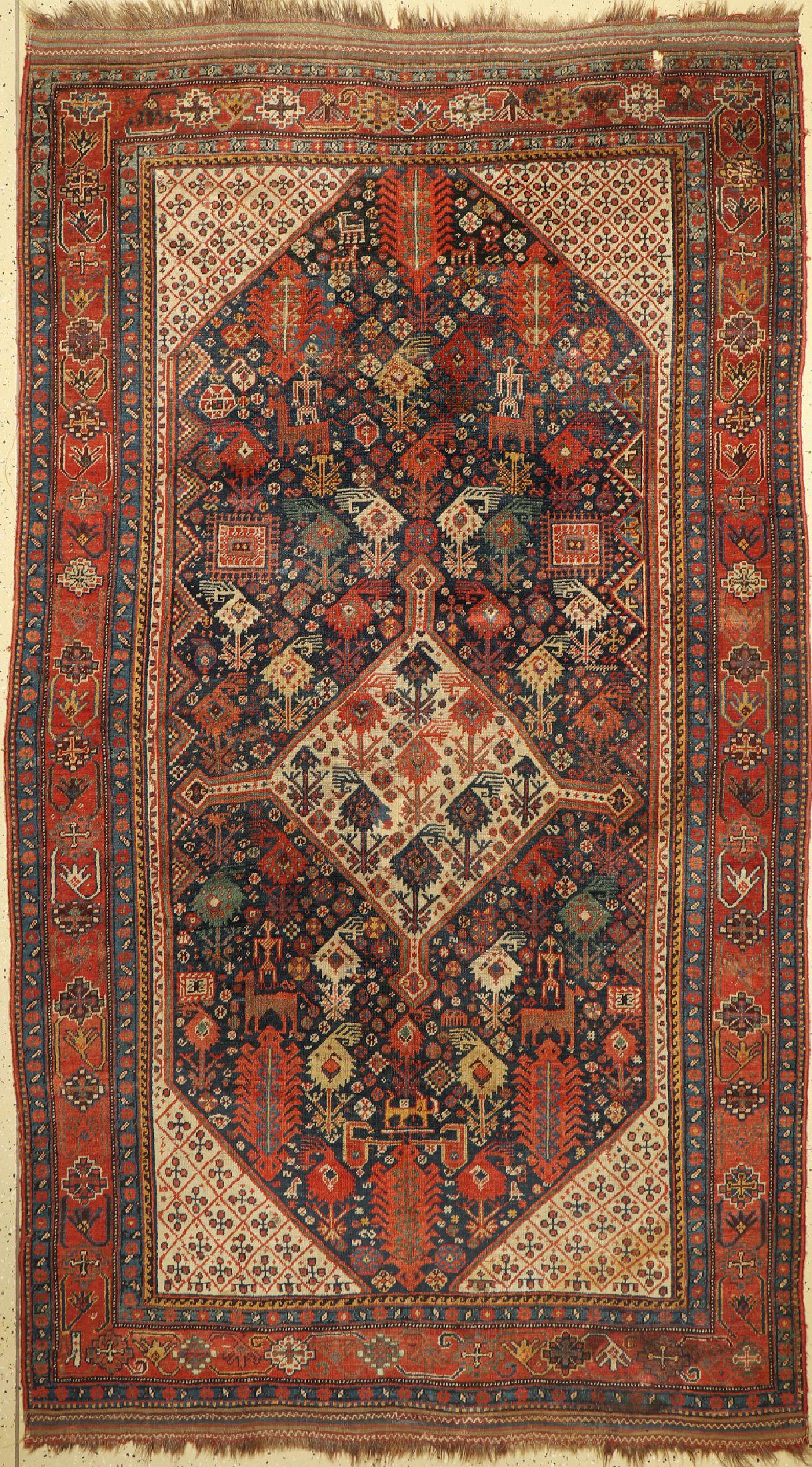 Antique Khamseh, Persia, 19th century, wool onwool (1 of 1)