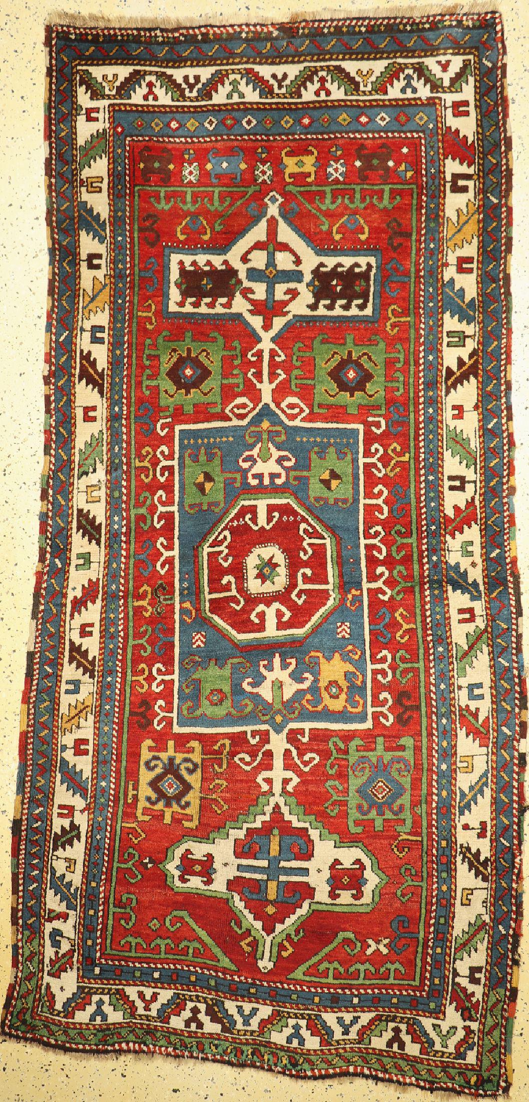 Antique Kazak, Caucasus, 19th century, wool onwool (1 of 1)