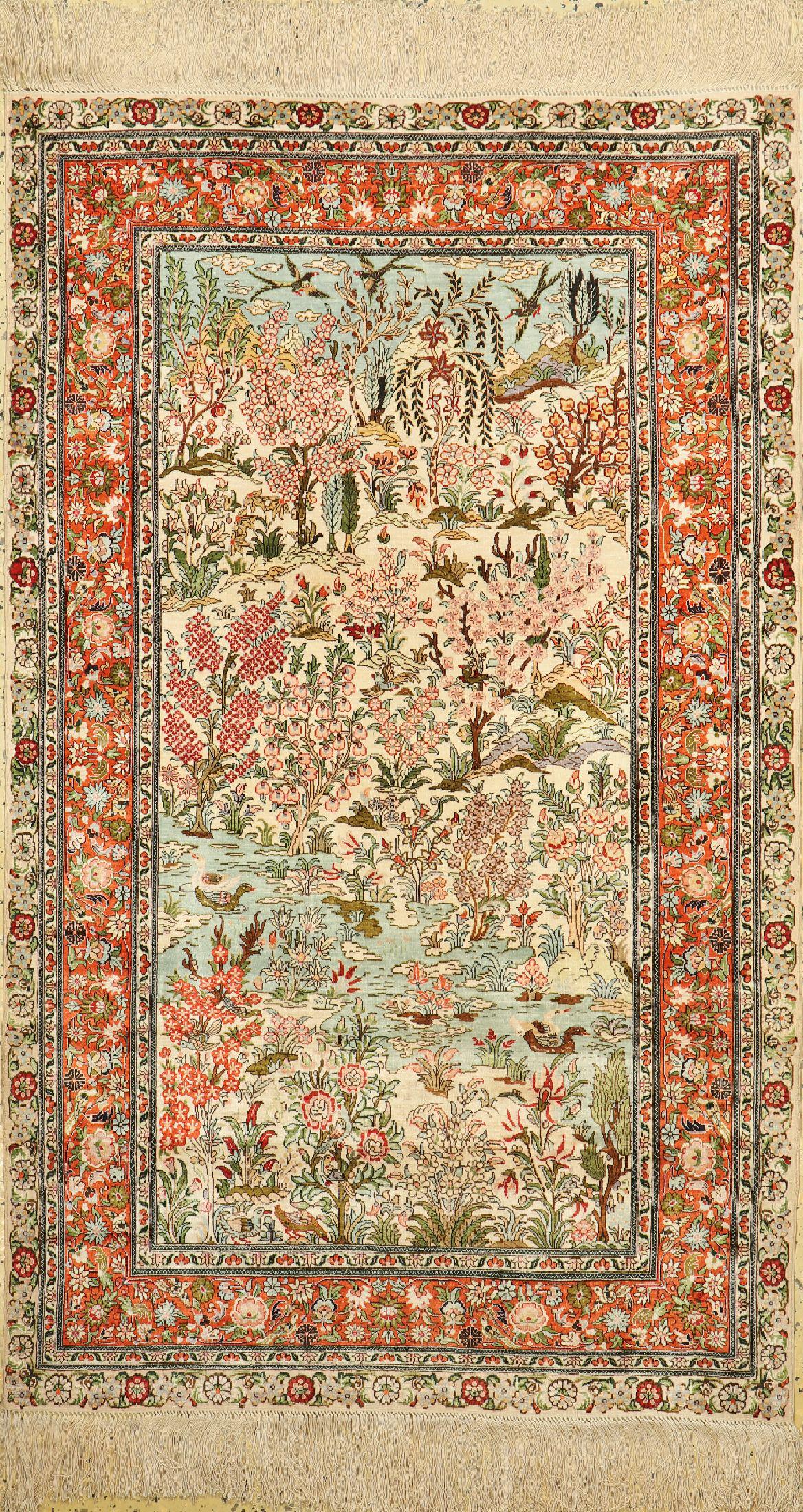 Hereke silk, China, approx. 40 years, pure natural (1 of 1)