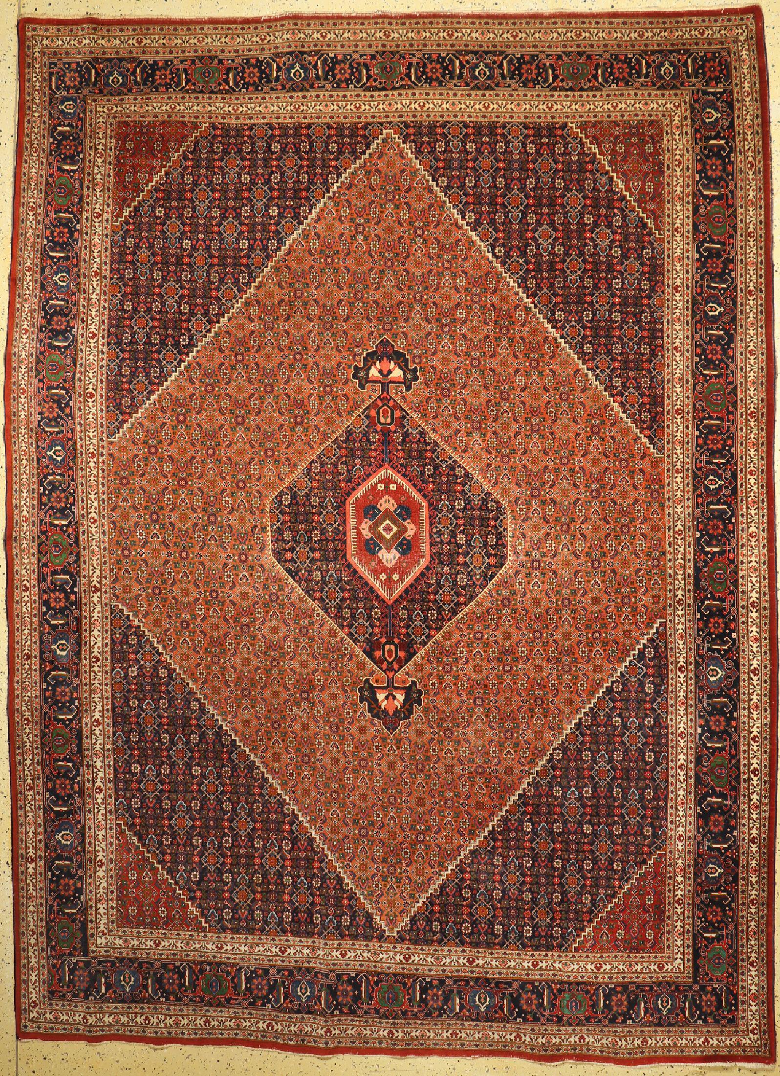 Bijar fine old, Persia, around 1920/1930, woolon cotton (1 of 1)