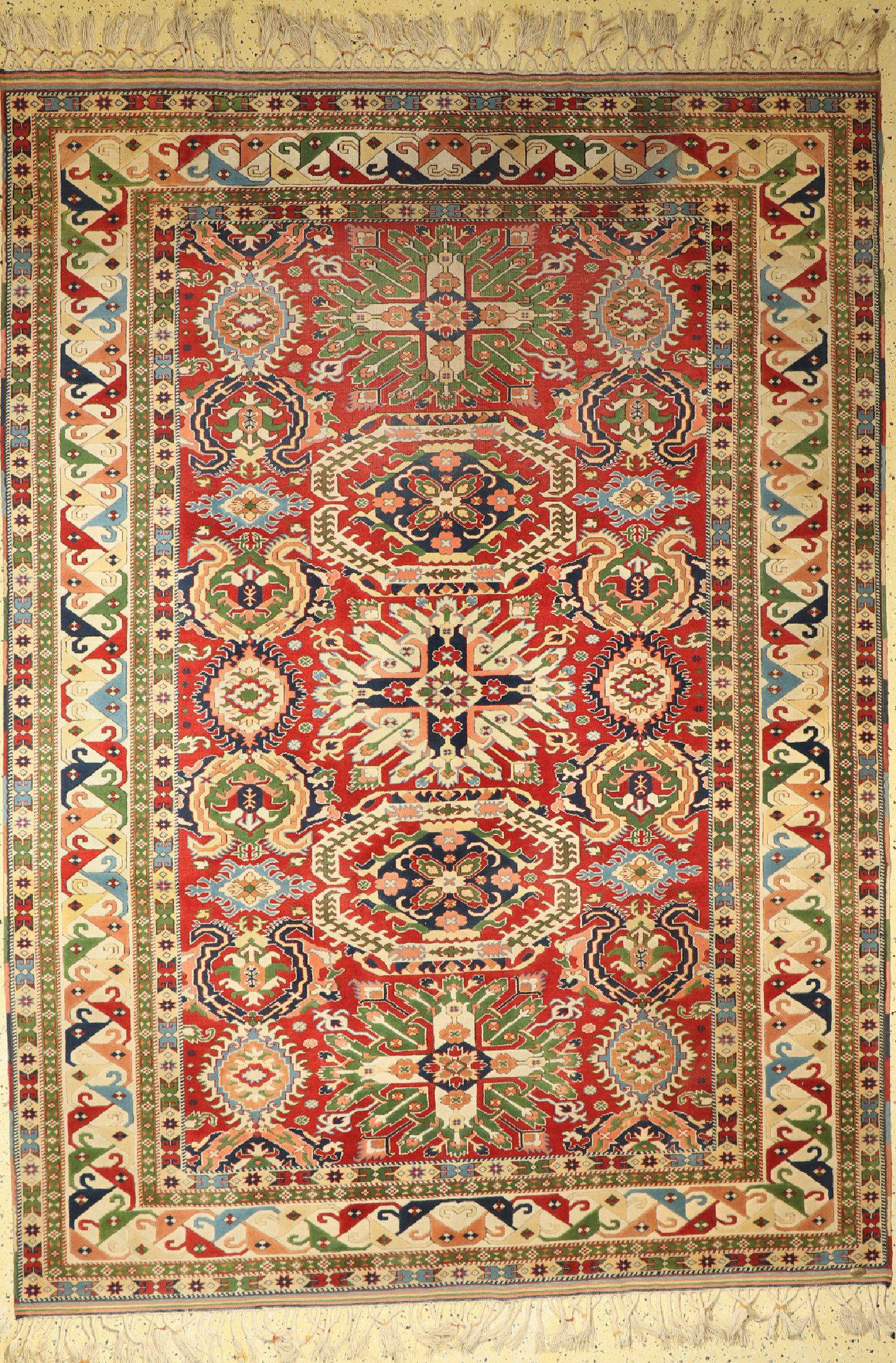 Konya fine, Turkey, approx. 50 years, wool on wool: Konya fine, Turkey, approx. 50 years, wool on wool, approx. 285 x 205 cm, condition: 2- 3.Rugs, Carpets & Flatweaves