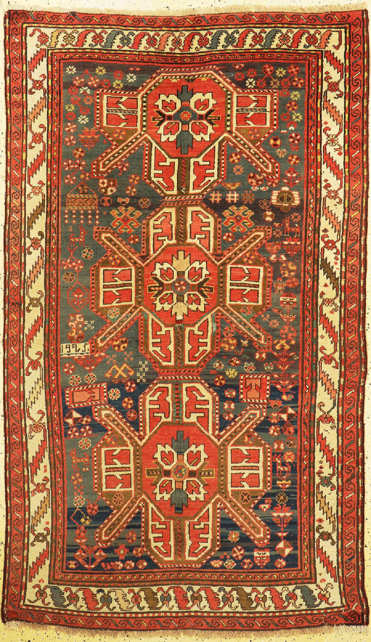 Karabagh dated(1925), Caucasus, wool on wool, approx. 220 (1 of 1)