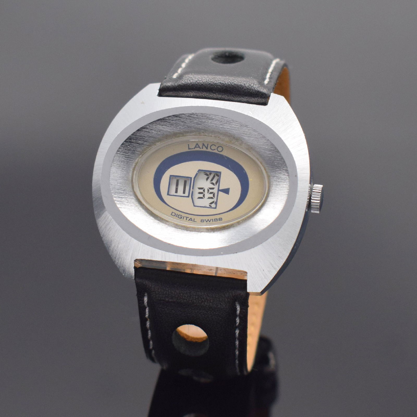 LANCO gents wristwatch with digital display (1 of 4)