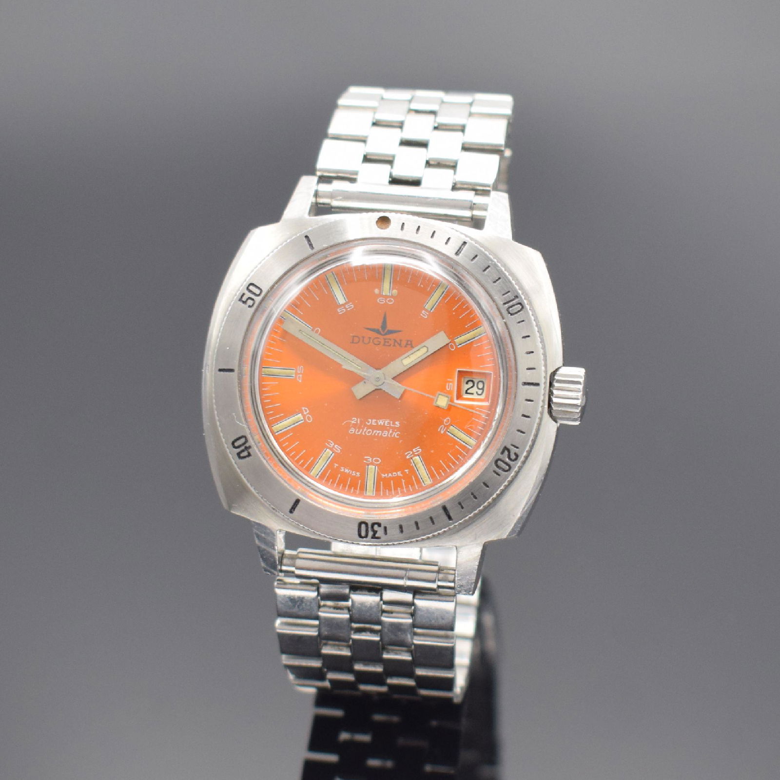 DUGENA Submersible 666 Feet unusual and rare Diving watch (1 of 6)