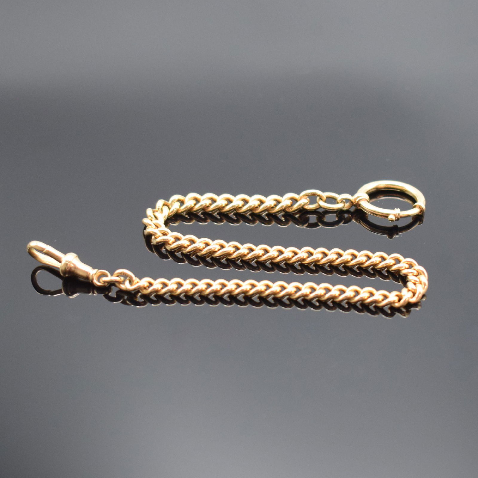 8k pink gold pocket watch chain (1 of 4)