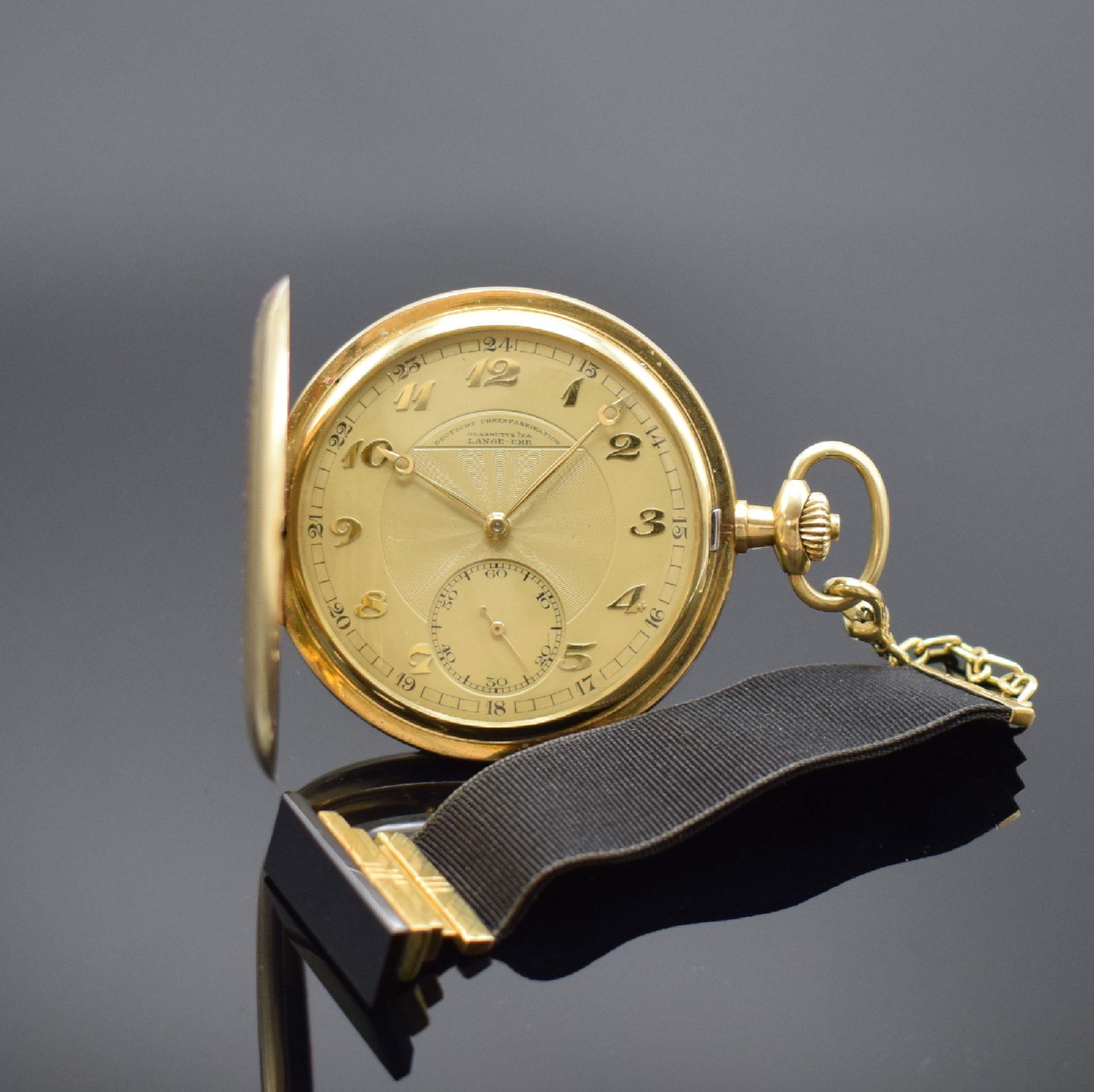 OLIV LANGE-UHR 14k yellow gold pocket watch (1 of 9)