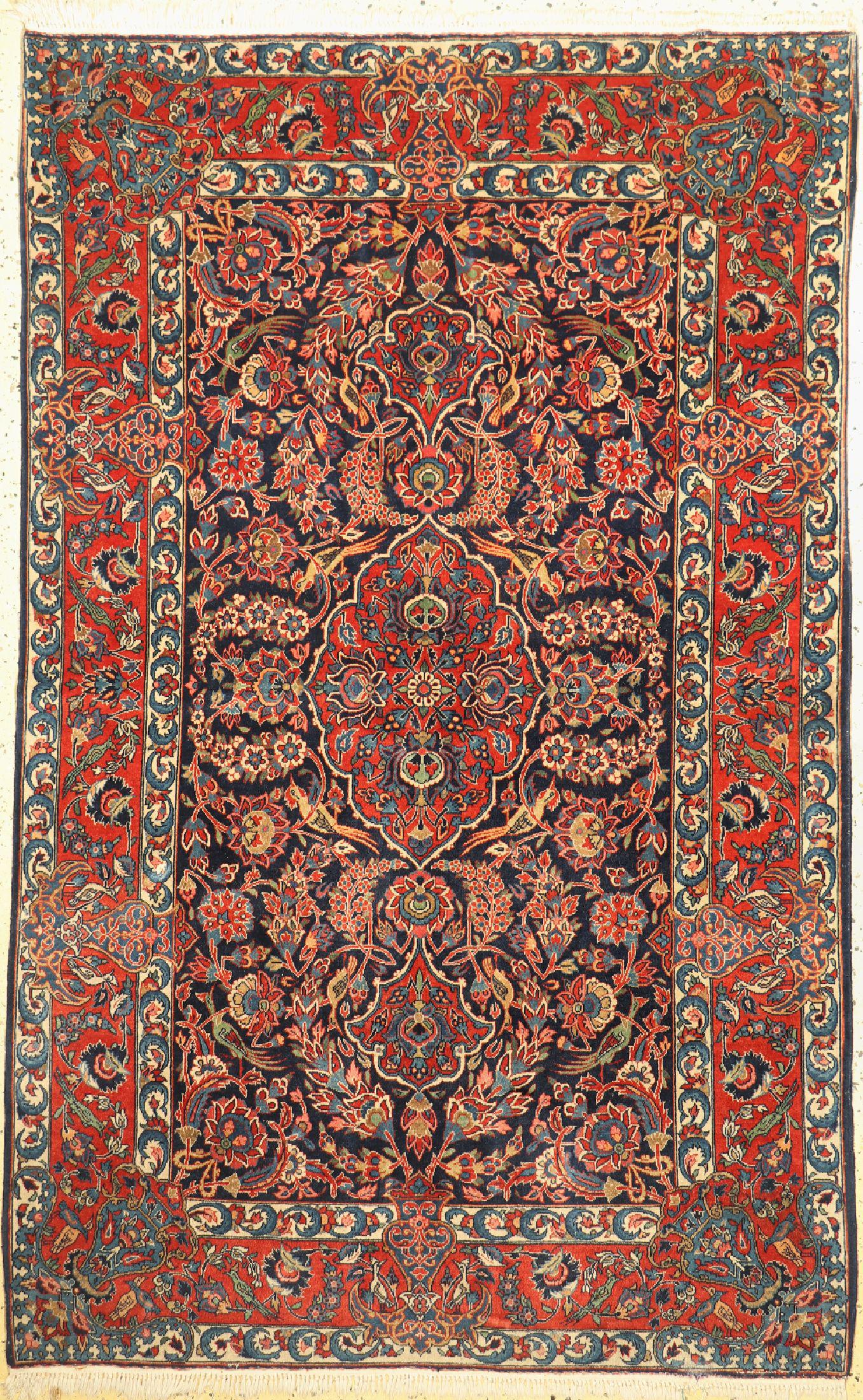 Kashan cork fine, Persia, around 1930/1940, corkwool on (1 of 1)