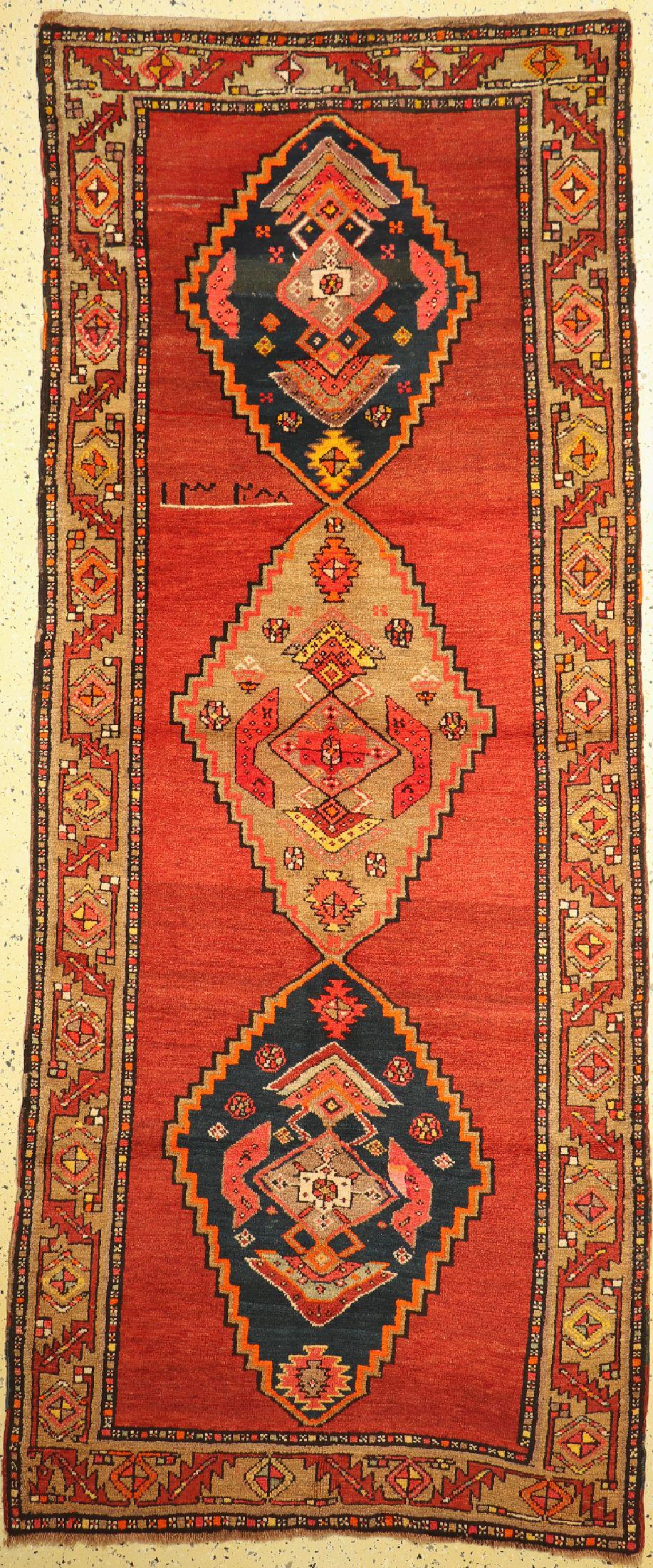 Kazak antique, Caucasus, dated(1328) 1907, wool on (1 of 1)