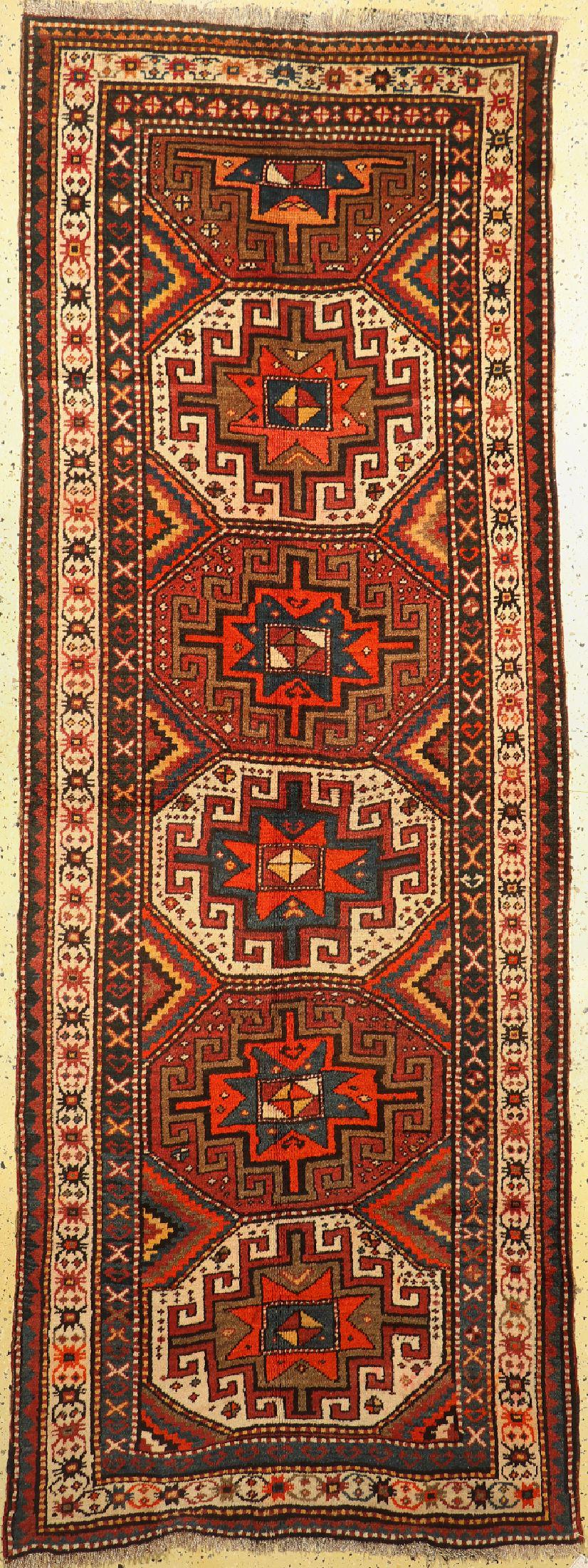 Kazak antique, Caucasus, around 1910/1920, wool on (1 of 1)