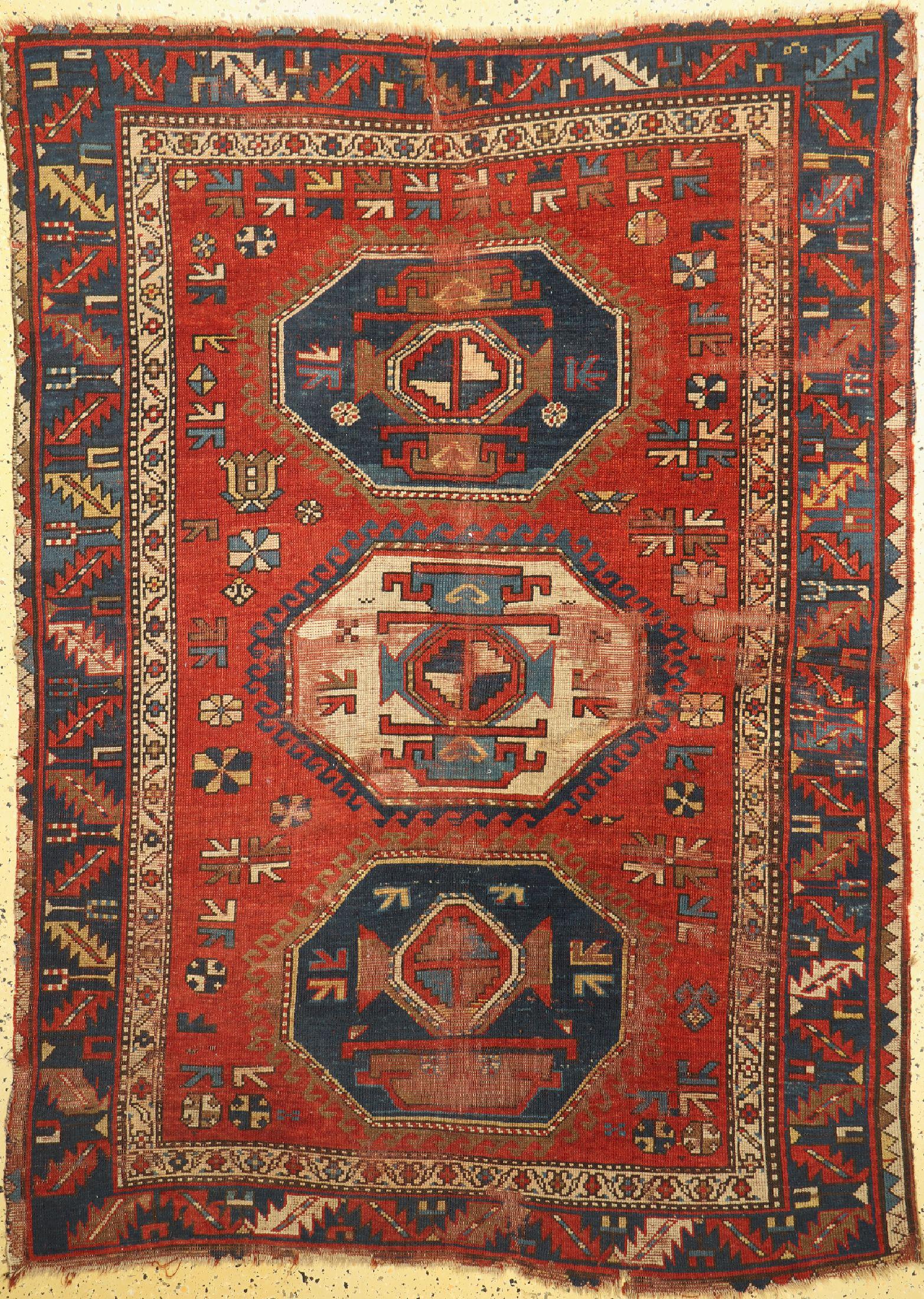 Kazak antique, Caucasus, 19th century, wool onwool (1 of 1)
