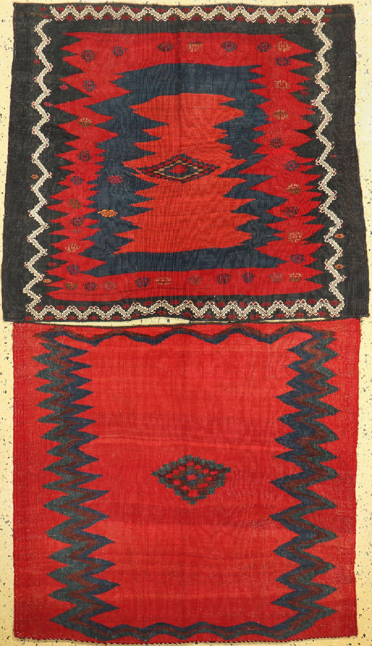 2 Sofreh, Persia, around 1900, wool on wool, approx. 100 (1 of 1)