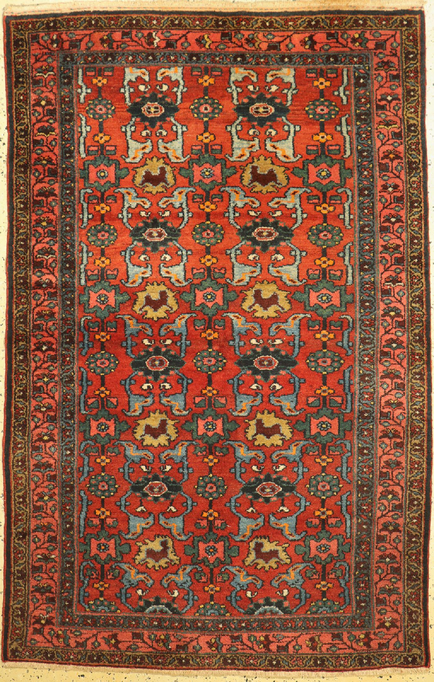 Hamadan old, Persia, around 1940, wool on cotton (1 of 1)
