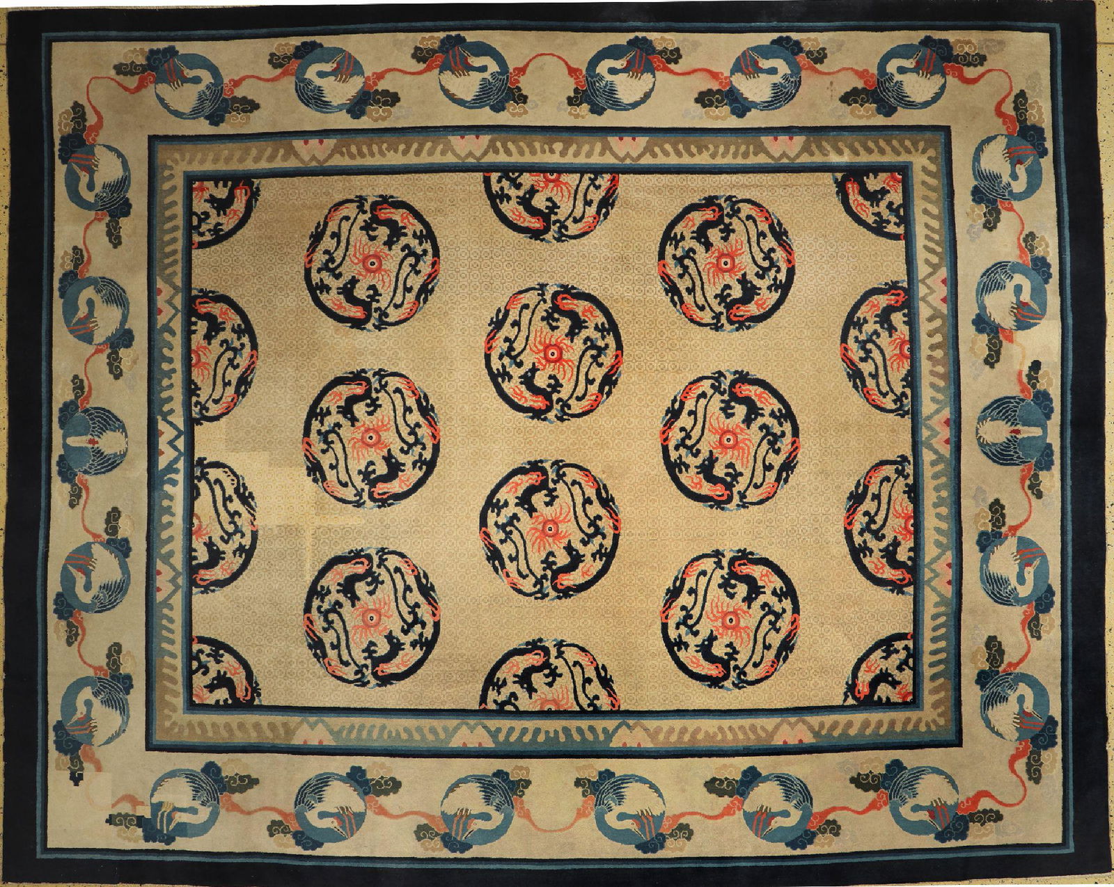 Ning-Hsia antique, China, 19th century, wool on cotton (1 of 1)