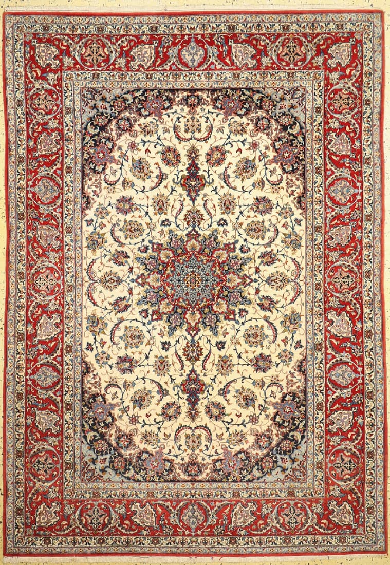 Isfahan fine, Persia, around 1960, corkwool with and on (1 of 1)