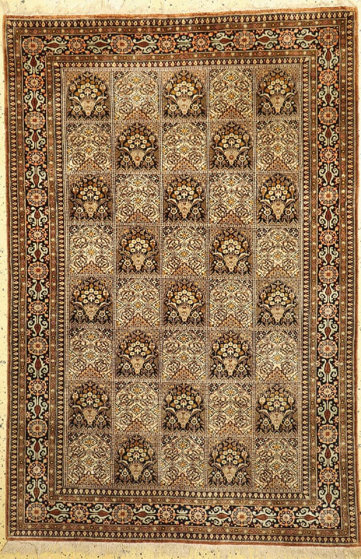 Qum silk old, Persia, around 1960, pure natural (1 of 1)