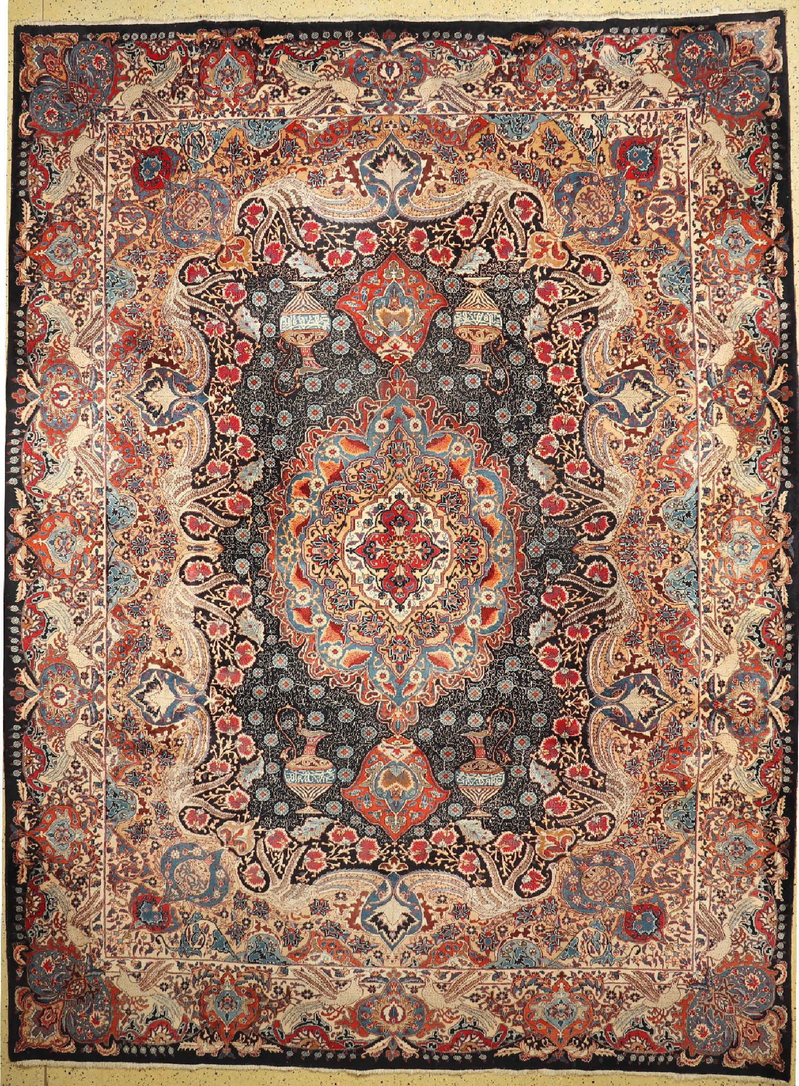 Kashmar, Persia, approx. 60 years, wool on cotton (1 of 1)