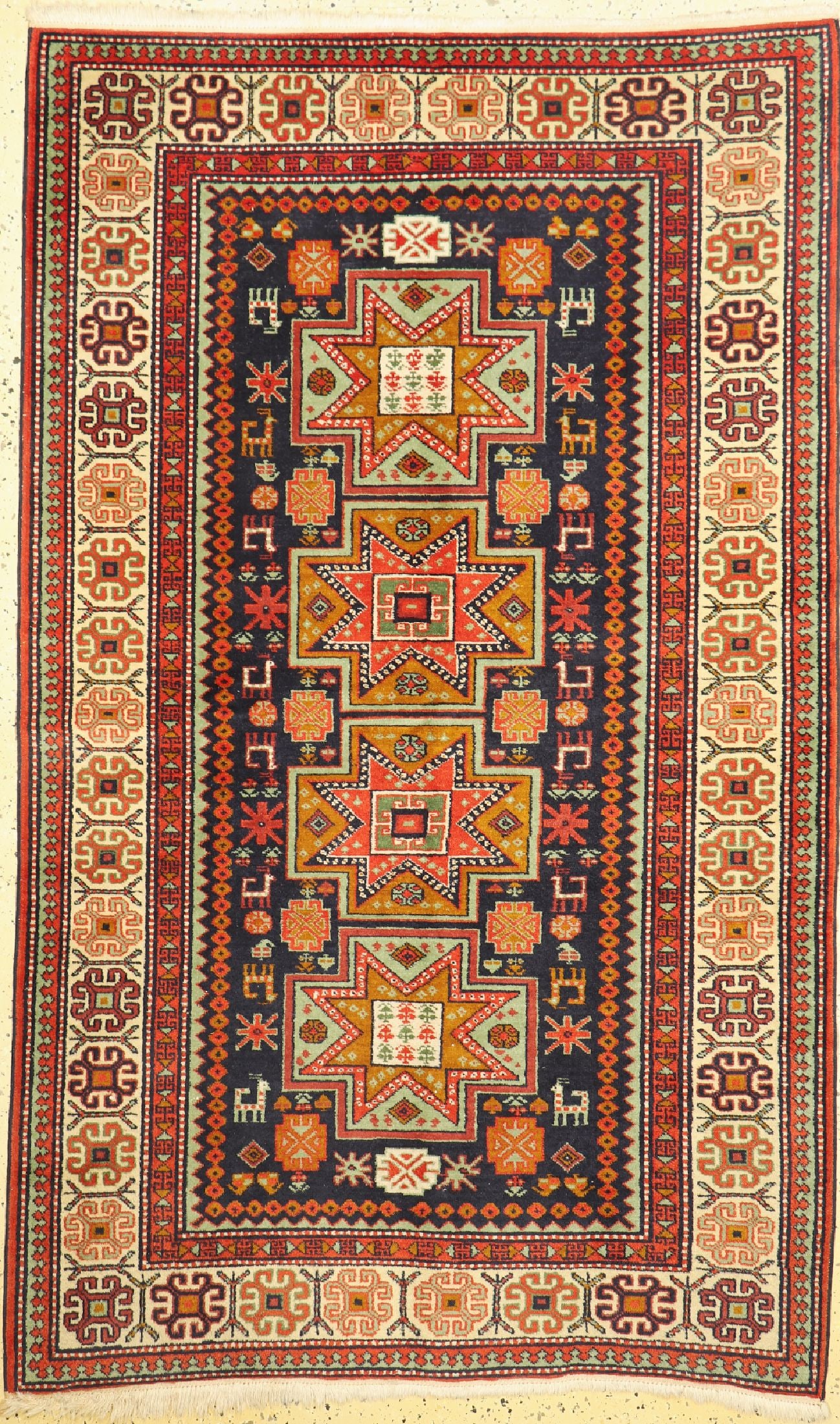 Yerevan old, Russia, approx. 50 years, wool oncotton (1 of 1)