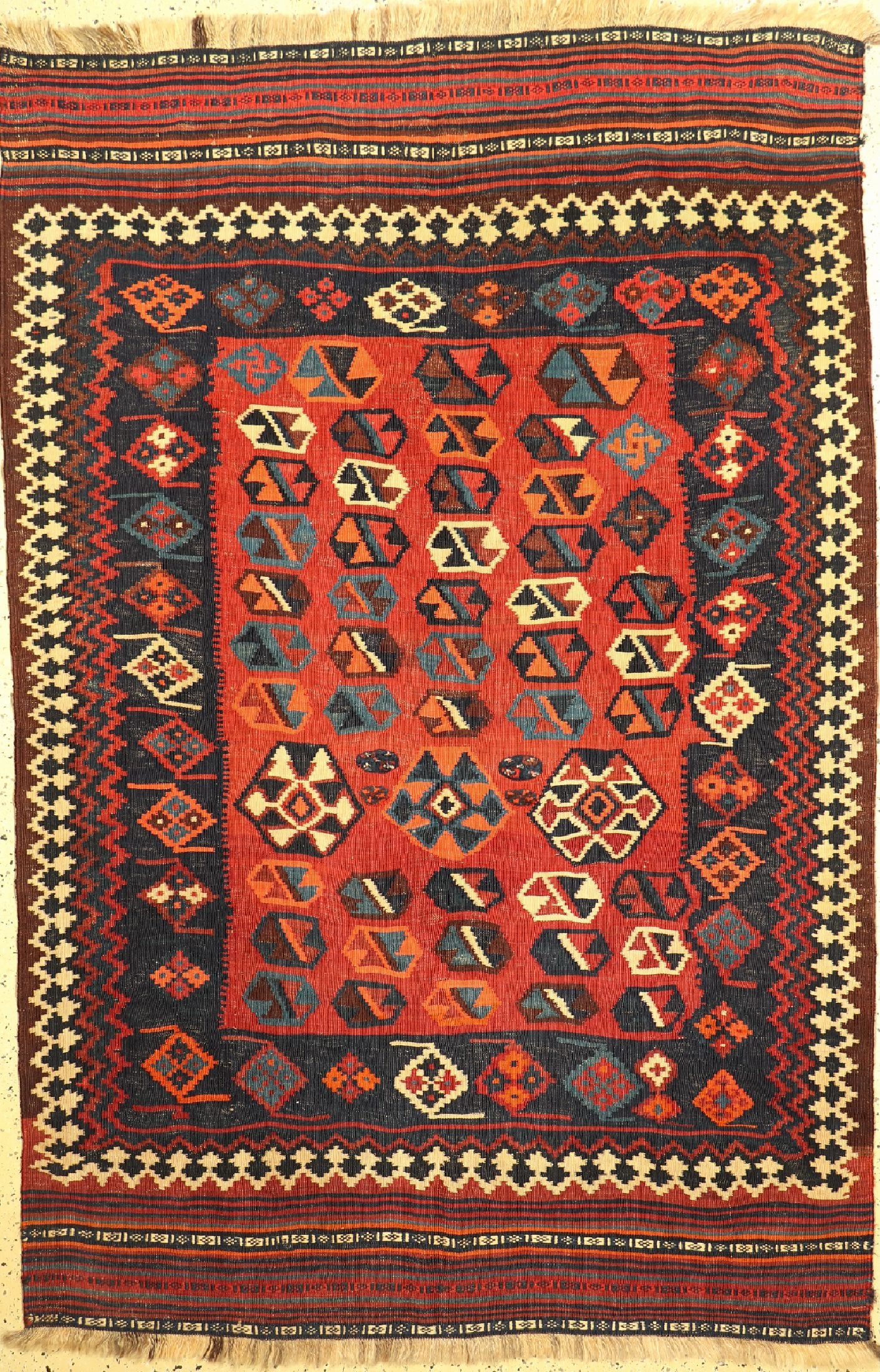 Ghashgai Kilim, Persia, around 1920, wool on wool (1 of 1)