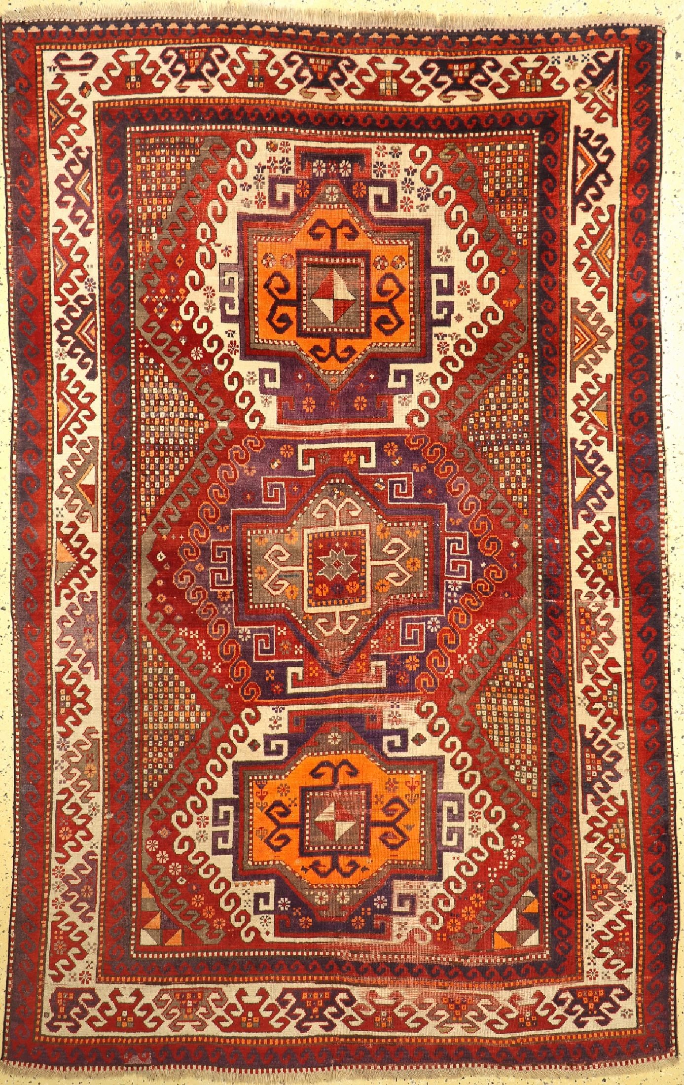 Kazak old, Caucasus, around 1920, wool on wool (1 of 1)