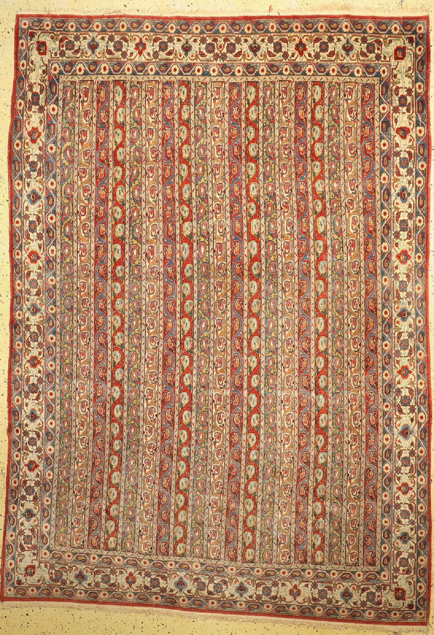 Qum old, Persia, around 1950, wool on cotton, approx. 320: Qum old, Persia, around 1950, wool on cotton, approx. 320 x 223 cm, condition: 2. Rugs, Carpets & Flatweaves