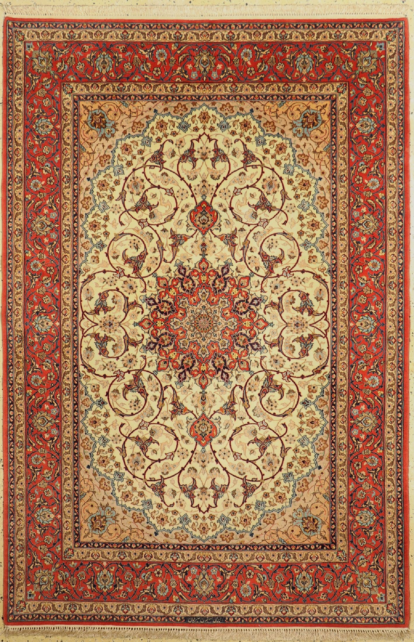 Isfahan fine Persia, signed (Seyrafian), approx. 50 (1 of 7)