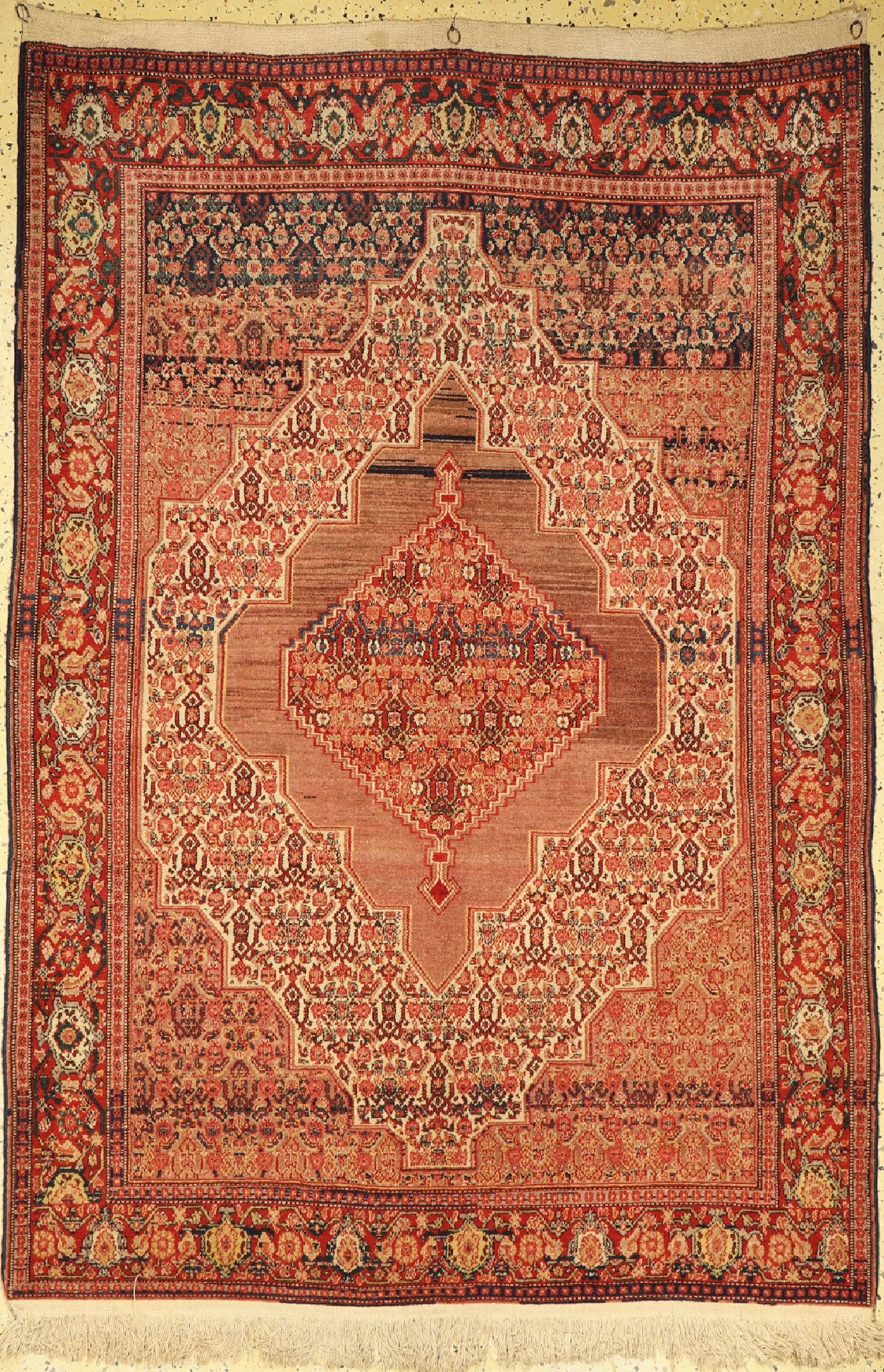 Antique Senneh, Persia, around 1900, wool on cotton (1 of 5)
