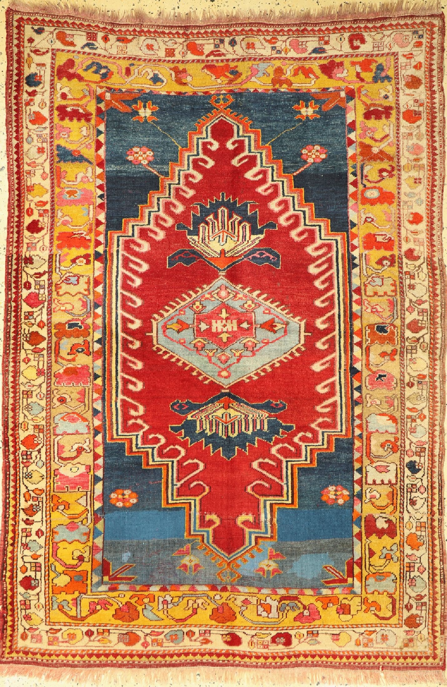 Antique Melas, Turkey, around 1900, wool on wool (1 of 5)