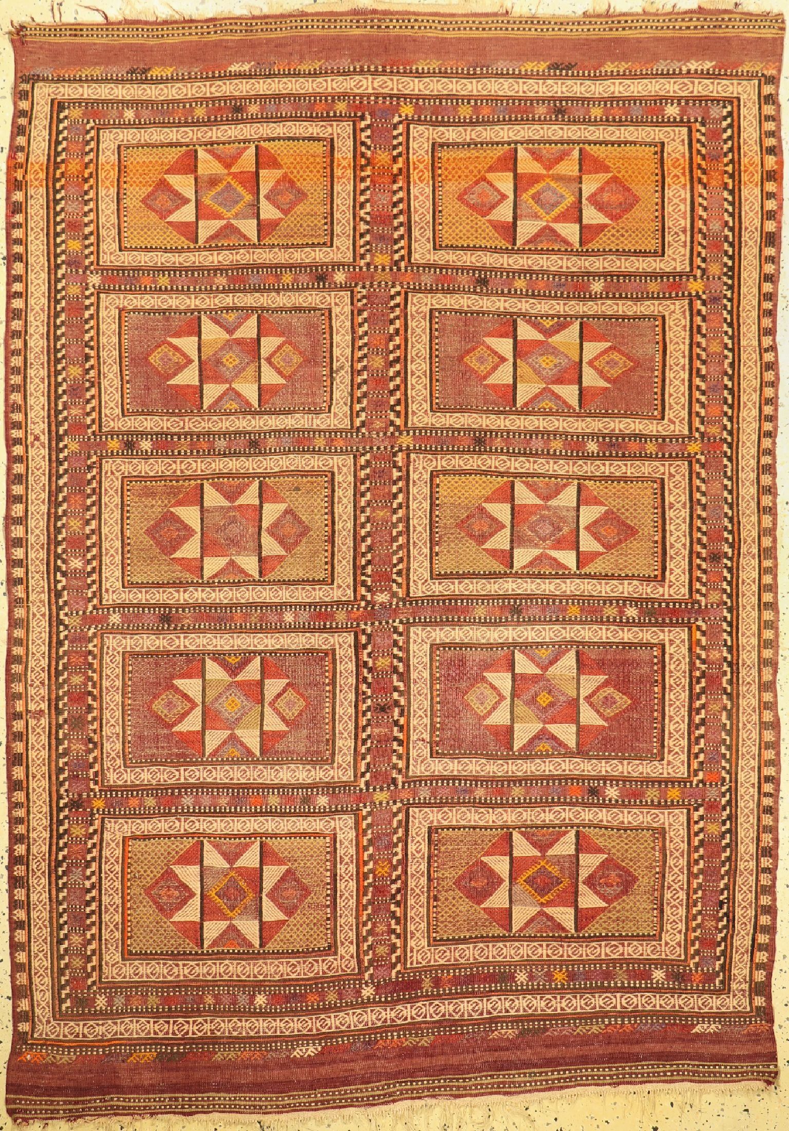 Antique Cicim, Turkey, around 1900, wool on wool: Antique Cicim, Turkey, around 1900, wool on wool, approx. 210 x 145 cm, condition: 3-4. Rugs, Carpets & Flatweaves
