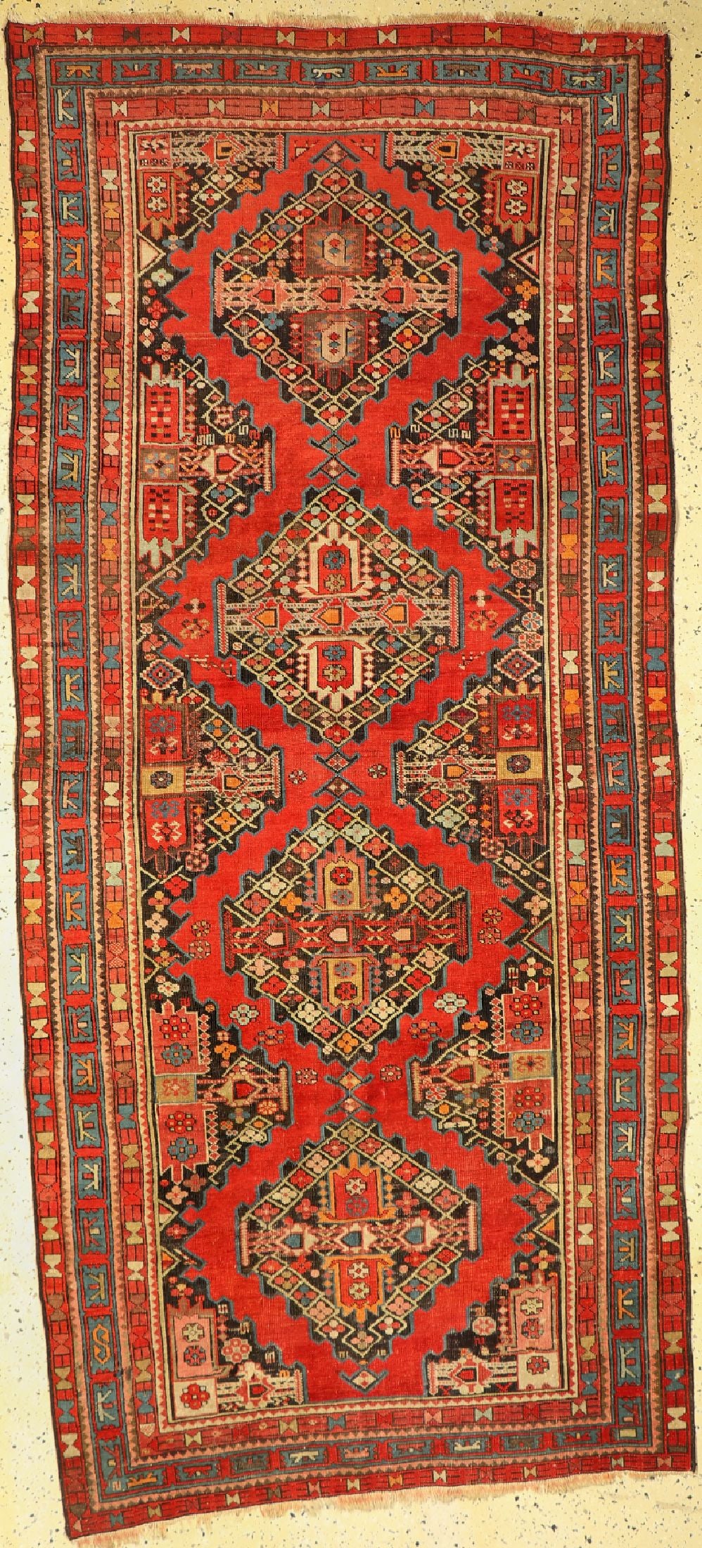 Antique Kazak, Caucasus, around 1900, wool on wool (1 of 5)