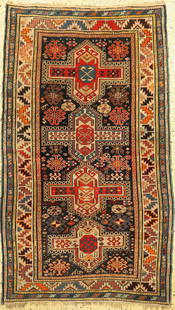 Shirwan antique, Caucasus, around 1910, wool on wool: Shirwan antique, Caucasus, around 1910, wool on wool, approx. 184 x 109 cm, condition: 3, small hole. Rugs, Carpets & Flatweaves