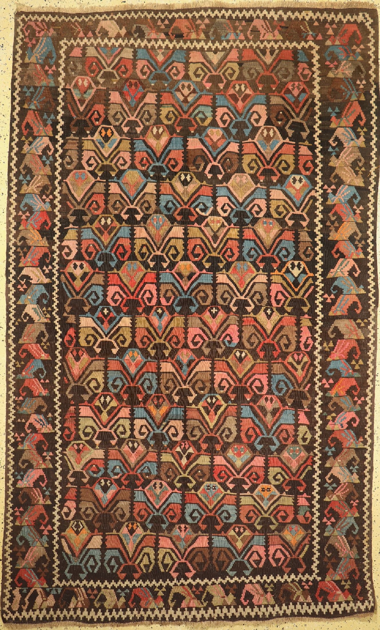 Karabagh Kilim antique, Caucasus, around 1900,wool on (1 of 5)