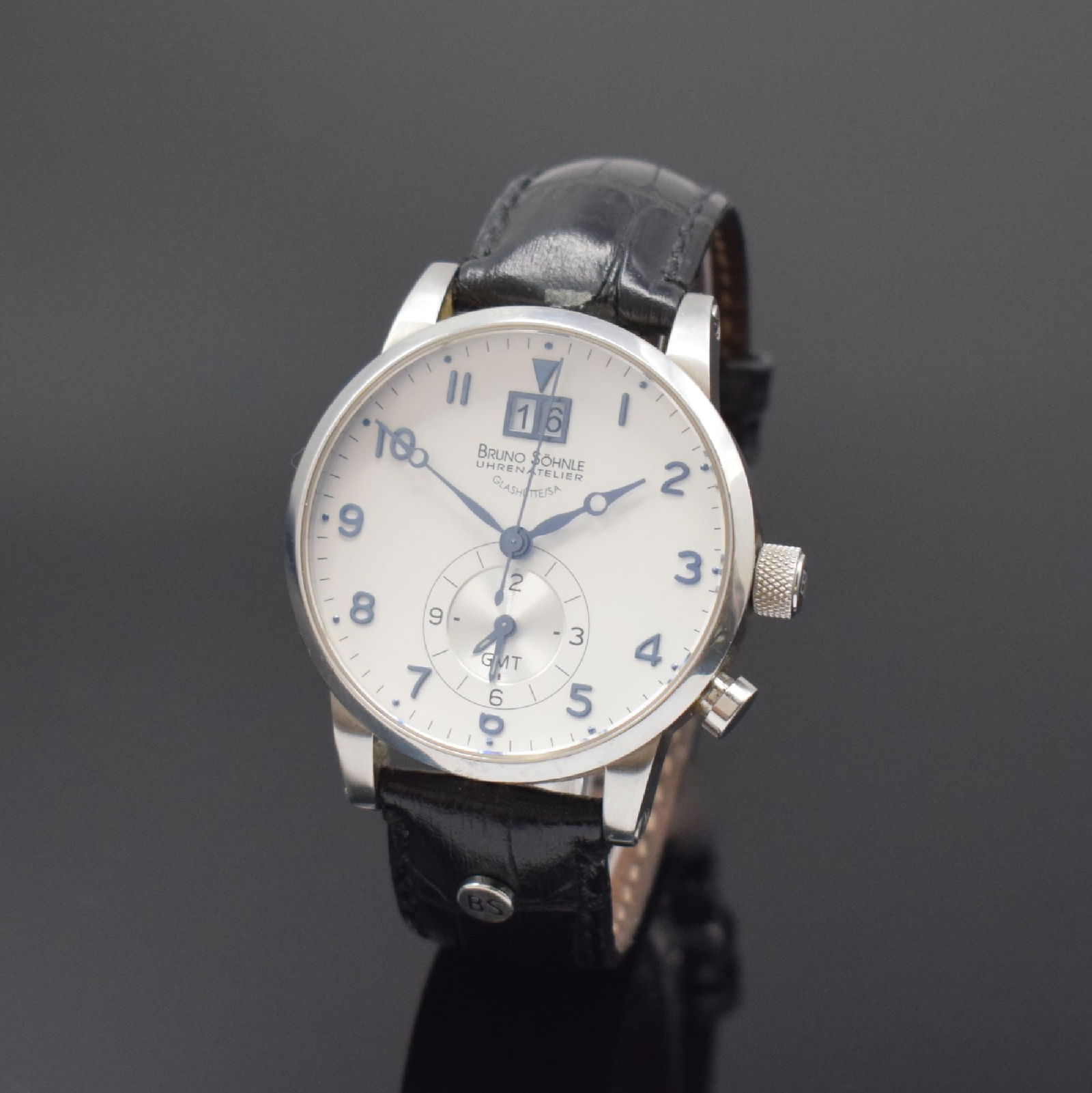 BRUNO SOeHNLE stainless steel wristwatch Milano GMT (1 of 6)