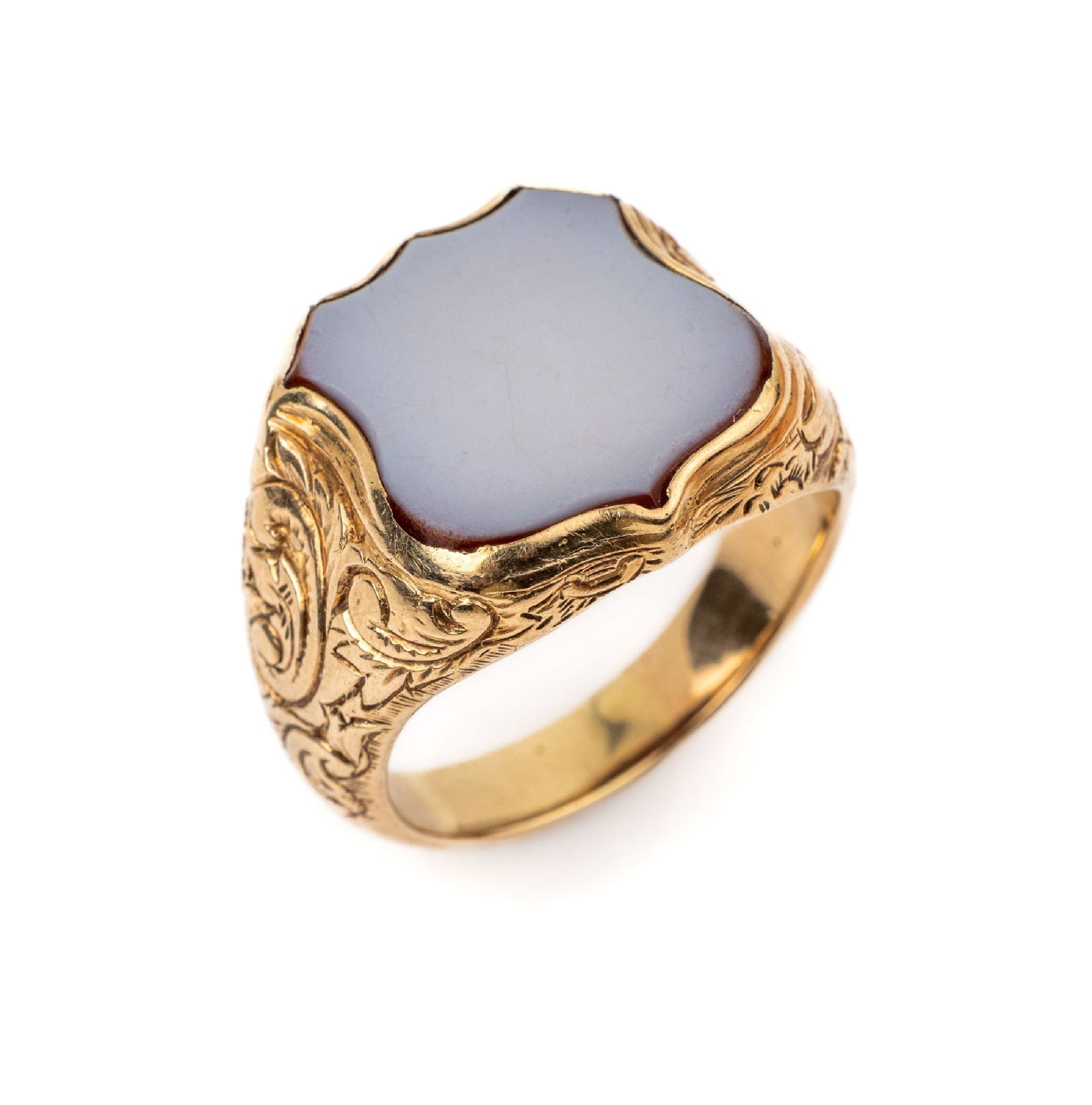 14 kt gold signet ring (1 of 1)