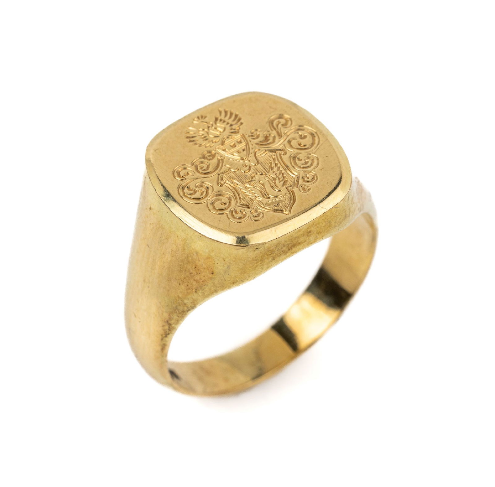 14 kt gold signet ring (1 of 1)