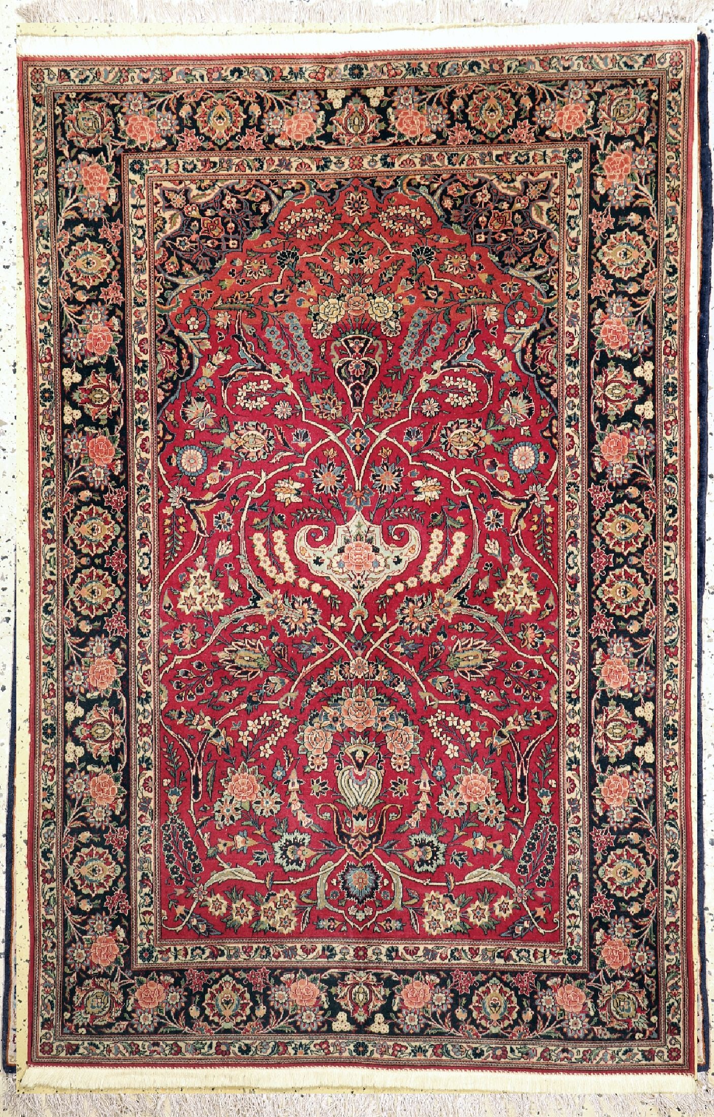 Kashan cork fine, Persia, around 1940, corkwool on (1 of 5)