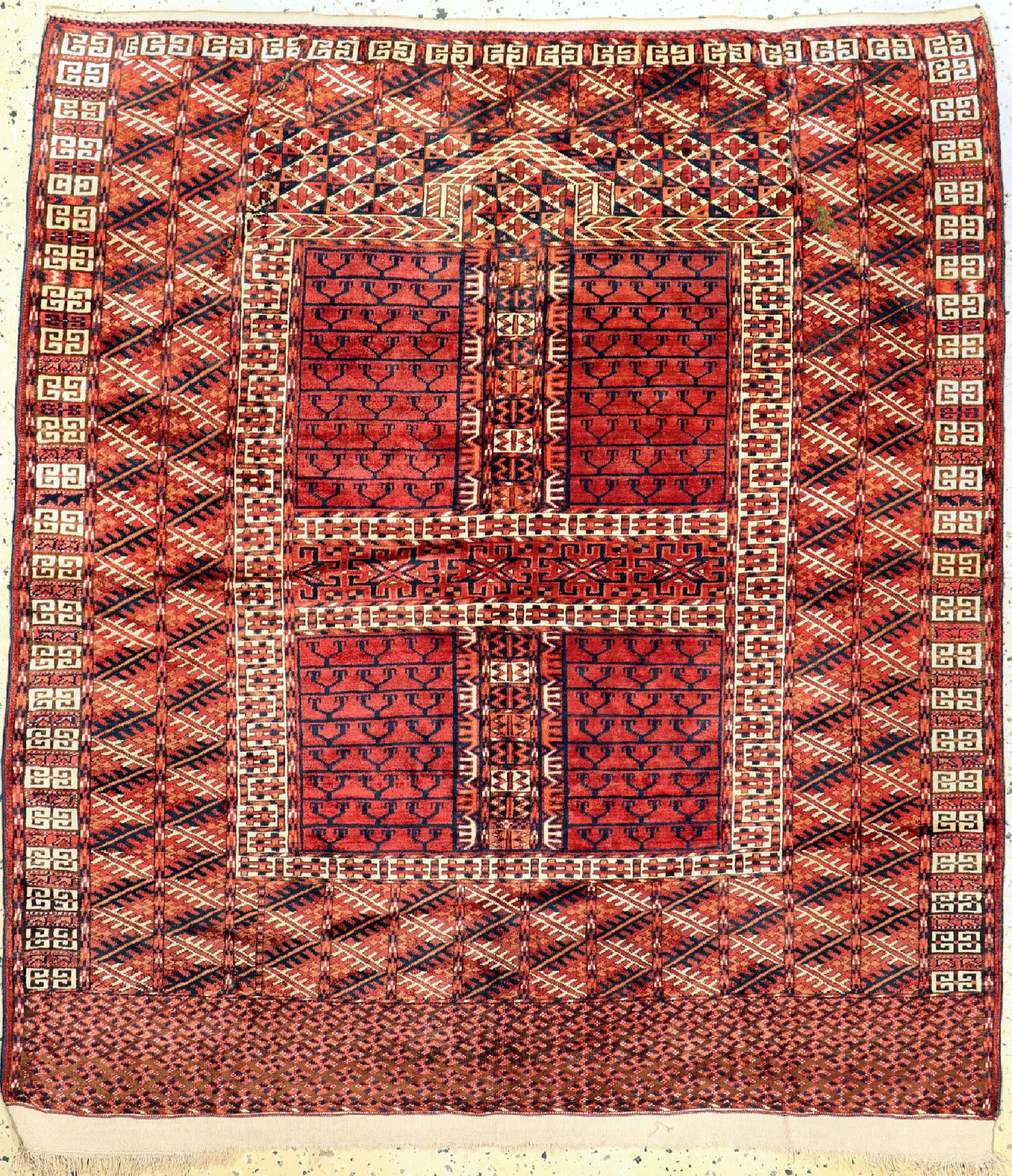 Tekke Engsi antique, Turkmenistan, around 1900, wool (1 of 5)