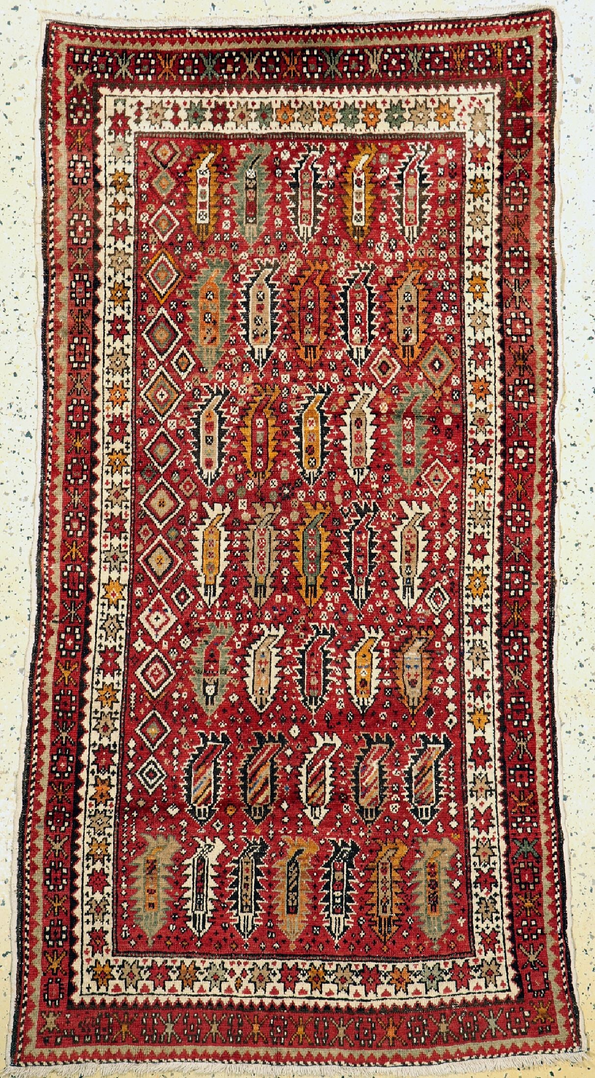 Antique Kazak, Caucasus, around 1900, wool on cotton (1 of 6)