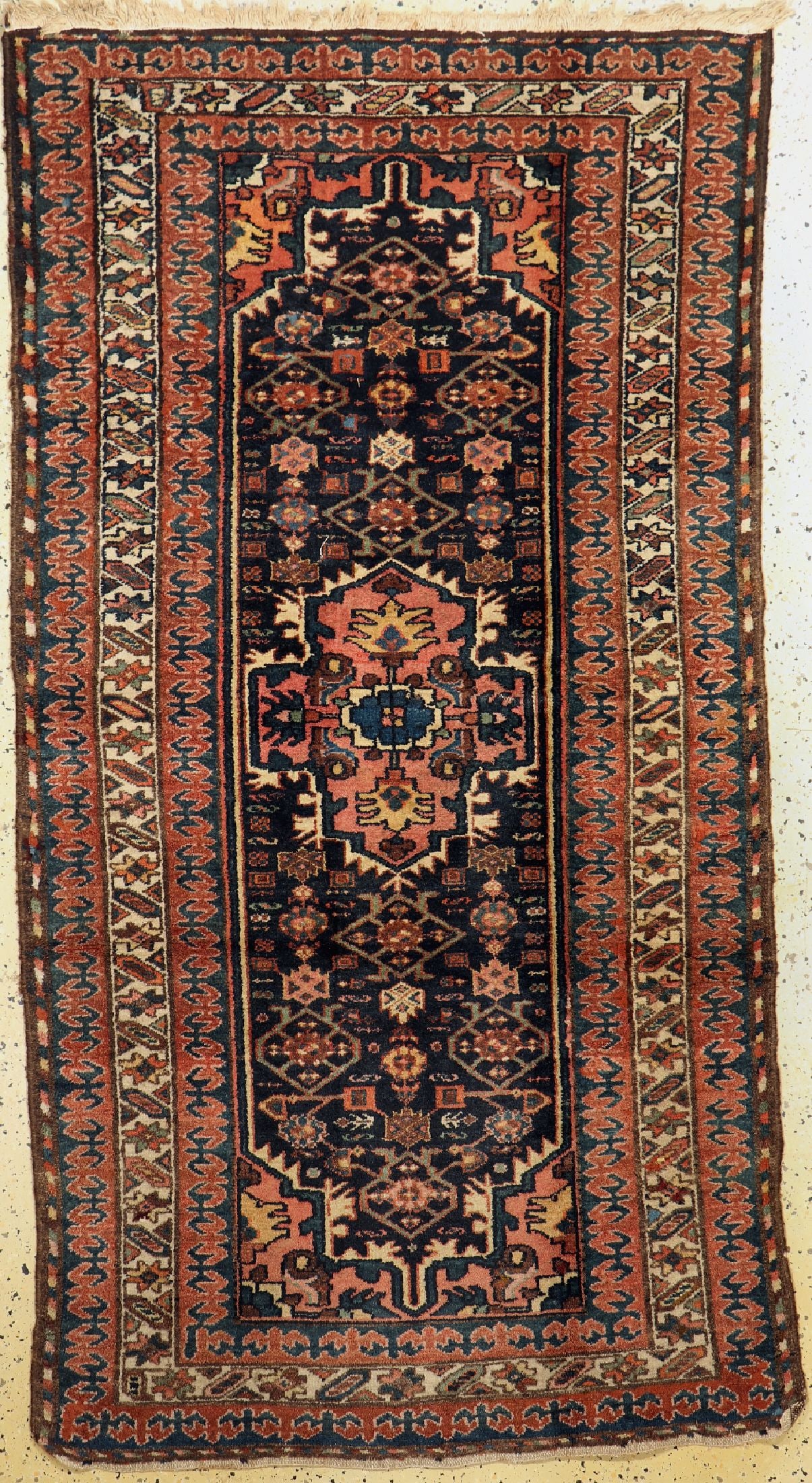 Hamadan old, Persia, around 1940, wool on cotton (1 of 5)