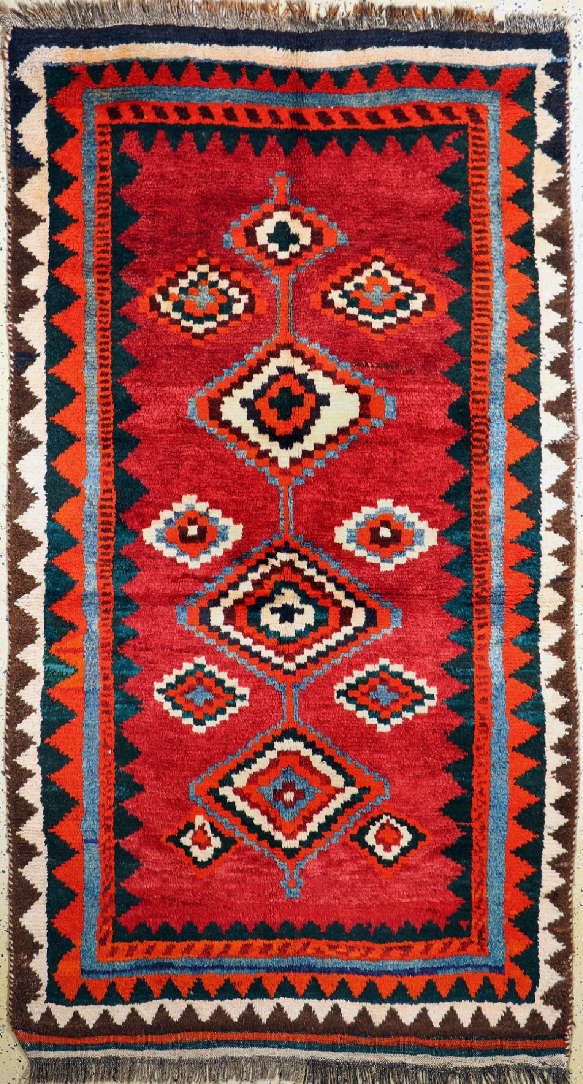 Luri Gabbeh, Persia, around 1950, wool on wool (1 of 5)