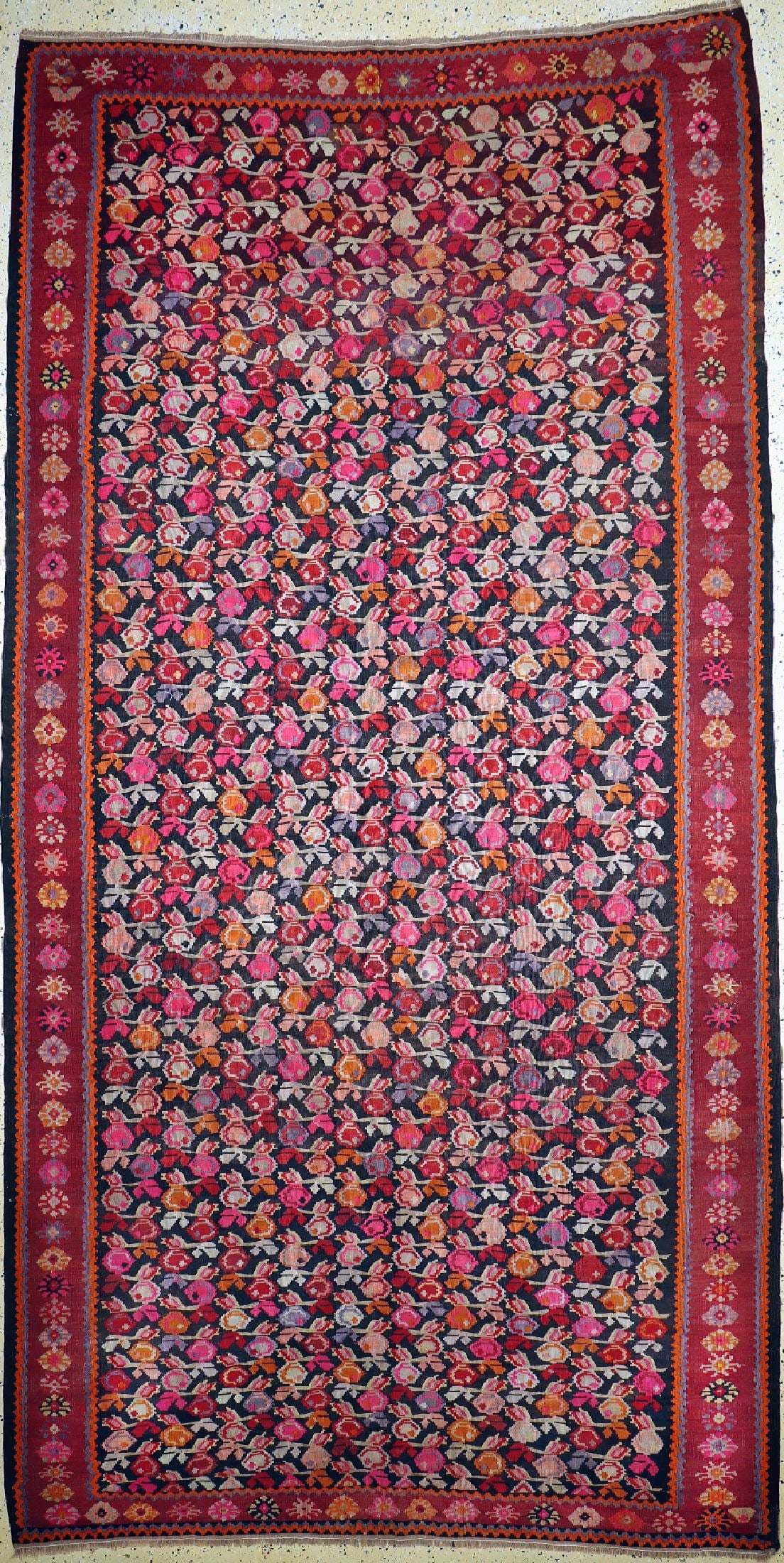 Karabagh Kilim antique, Caucasus, around 1900,wool on (1 of 6)