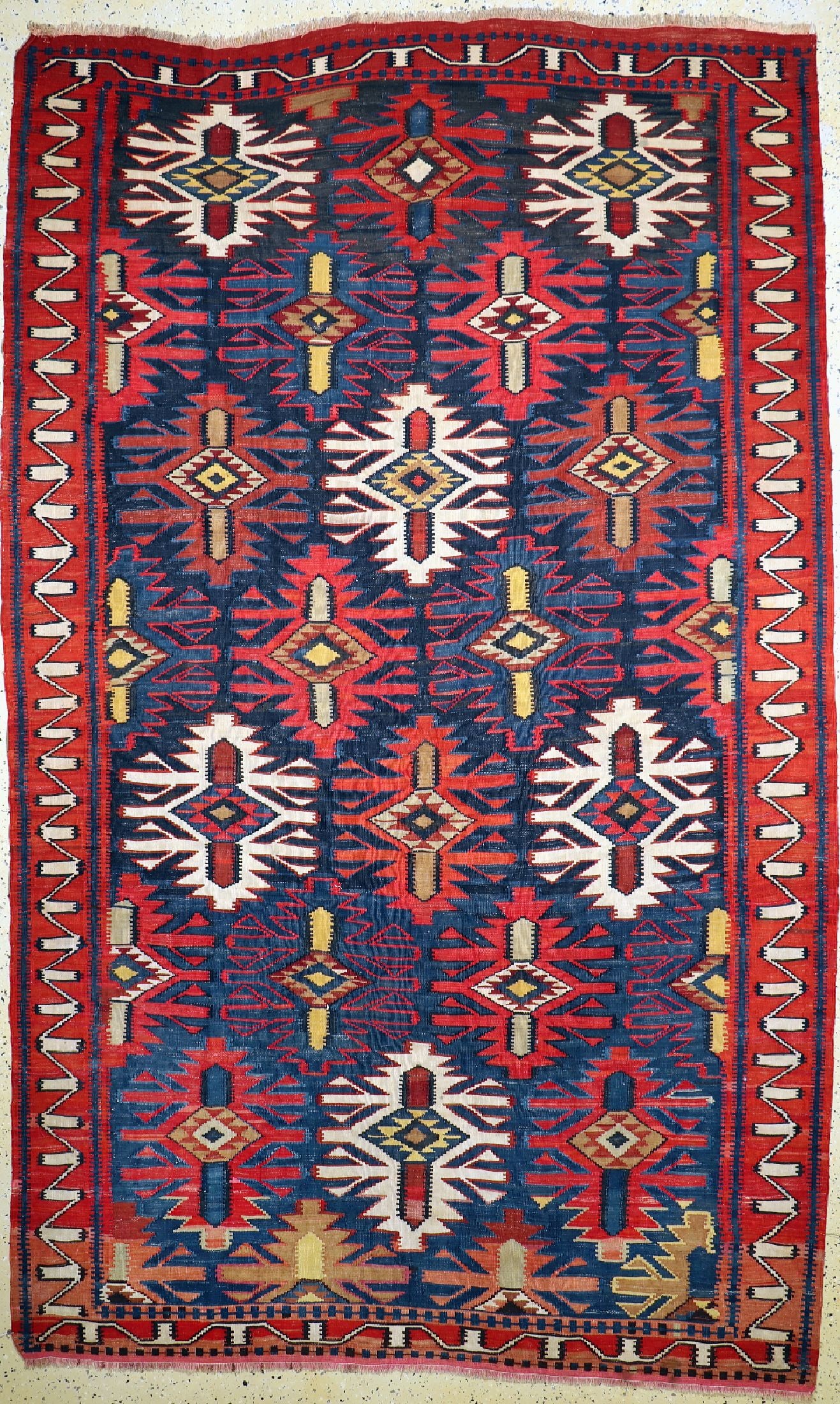 Antique Kuba Kilim, Caucasus, 19th century, wool on (1 of 7)
