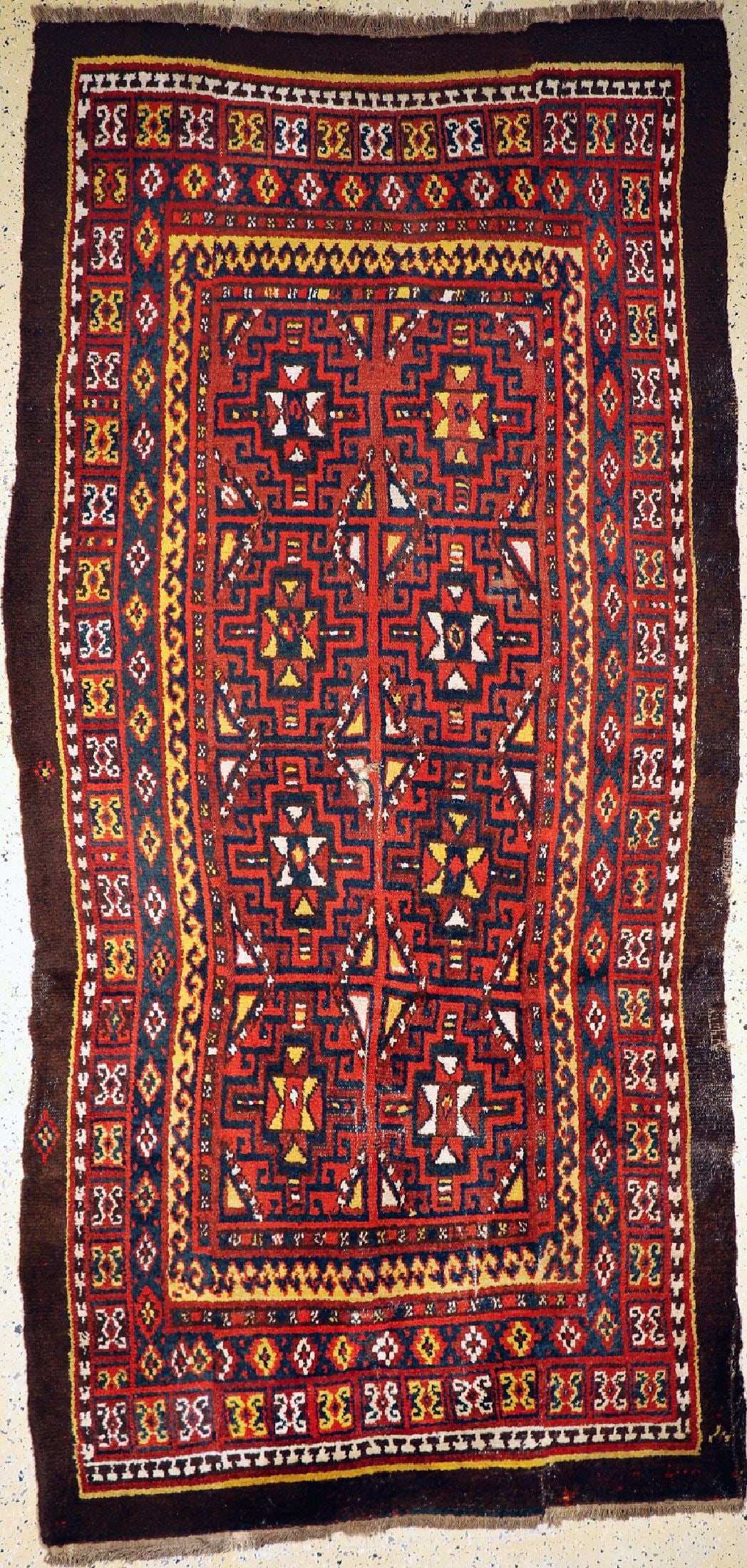 Karakalpak antique(3 lanes), Uzbekistan, around 1900 (1 of 7)
